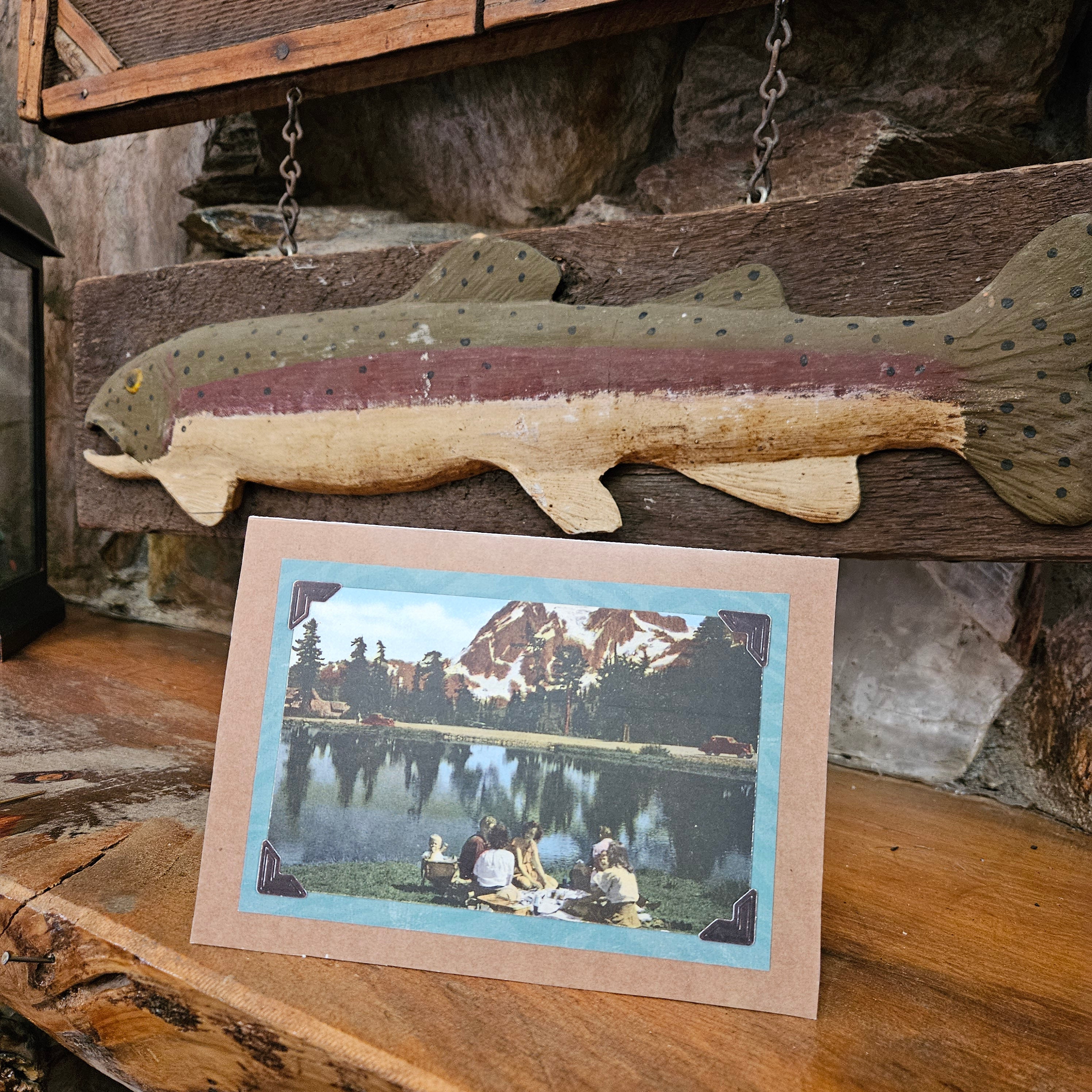 Beautifully Hand Crafted Custom Created Greeting Card Series by Diane Stegman "Family Picnic"