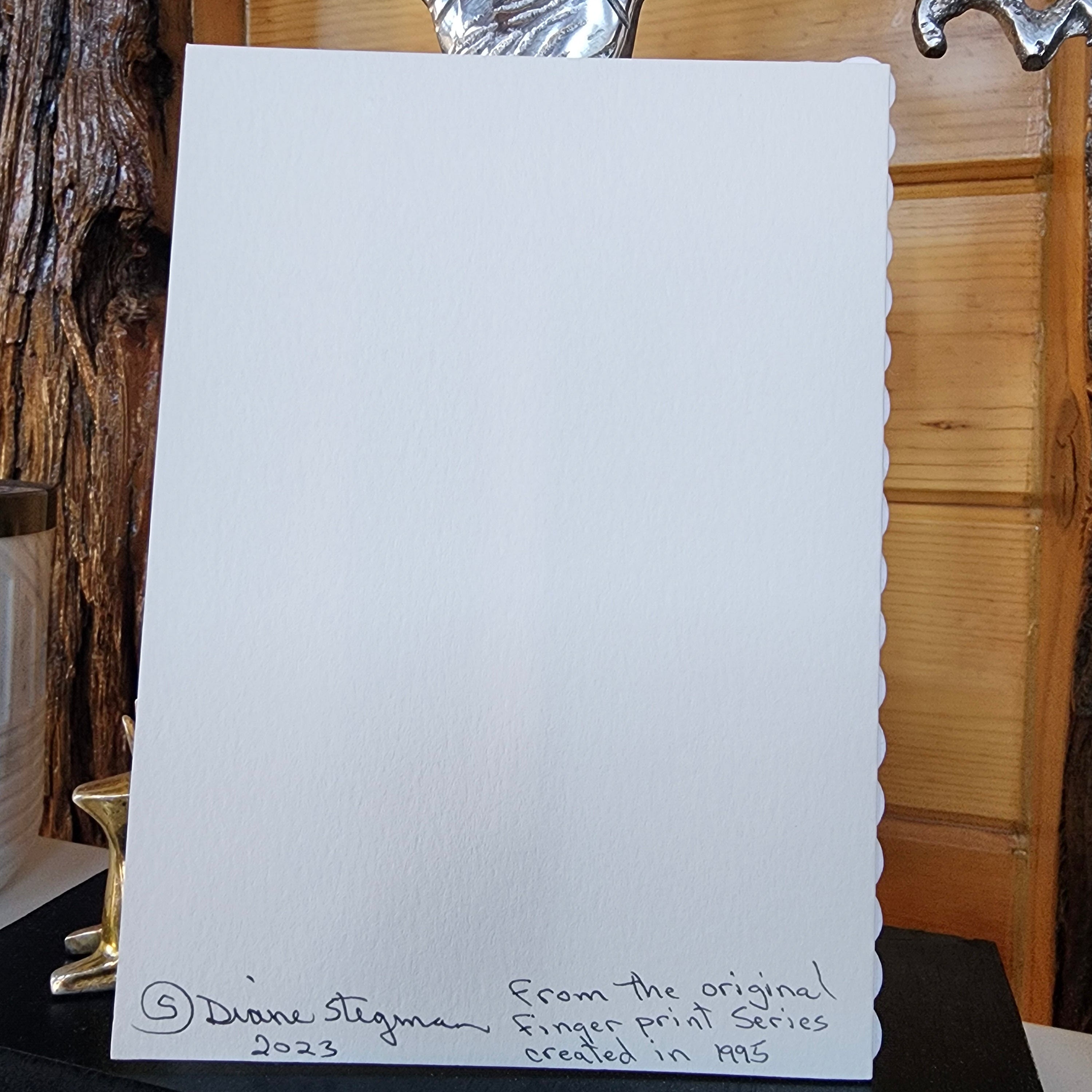 Beautifully Hand Crafted Custom Created Greeting Card Series by Diane Stegman "Birth"