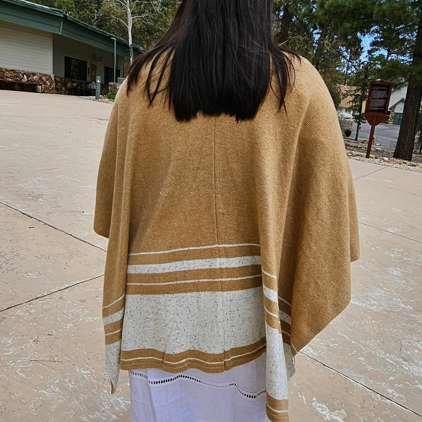 Soft Surrounding Leonie Boho Topper Wrap Camel Colored