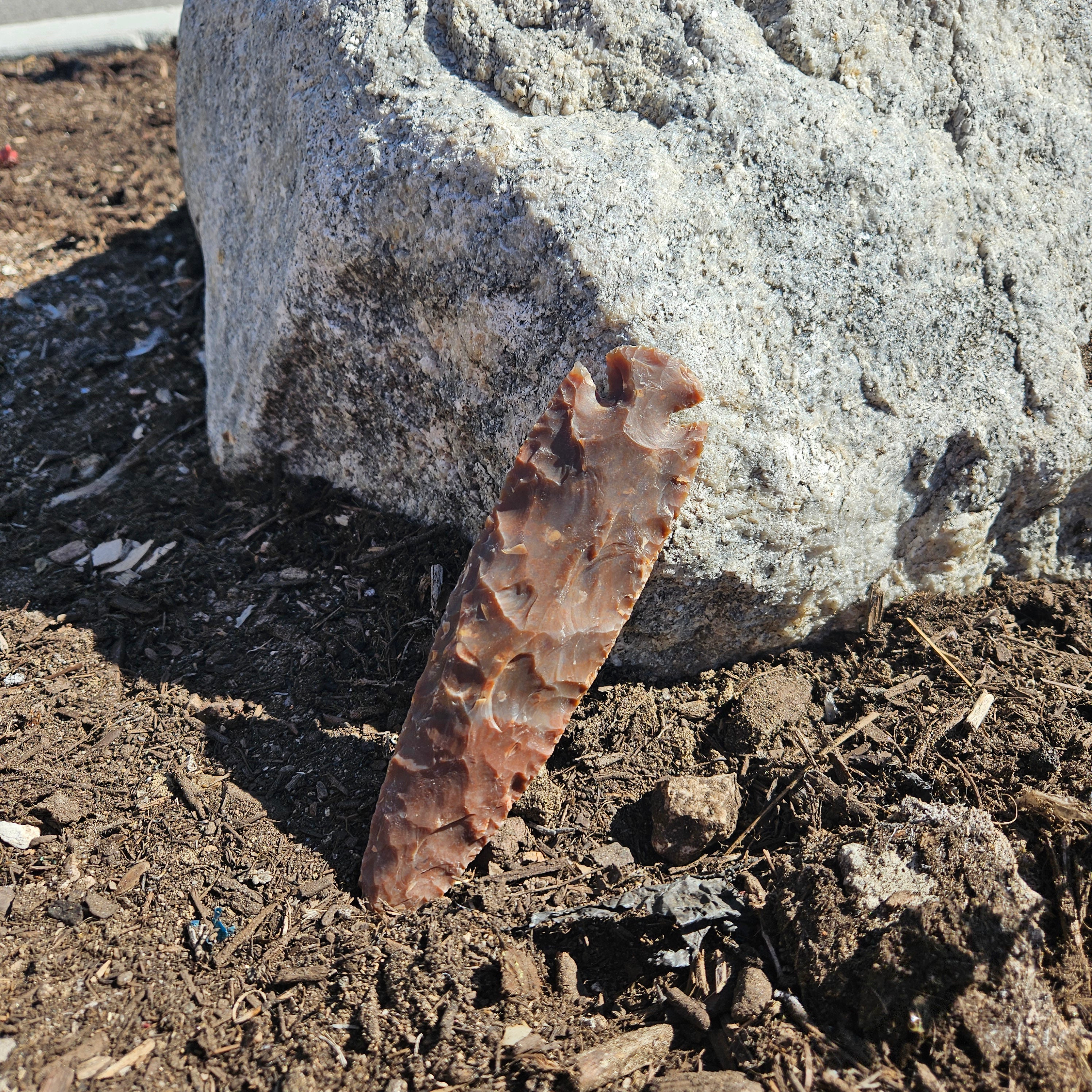 7" Flint Spearhead Arrowhead