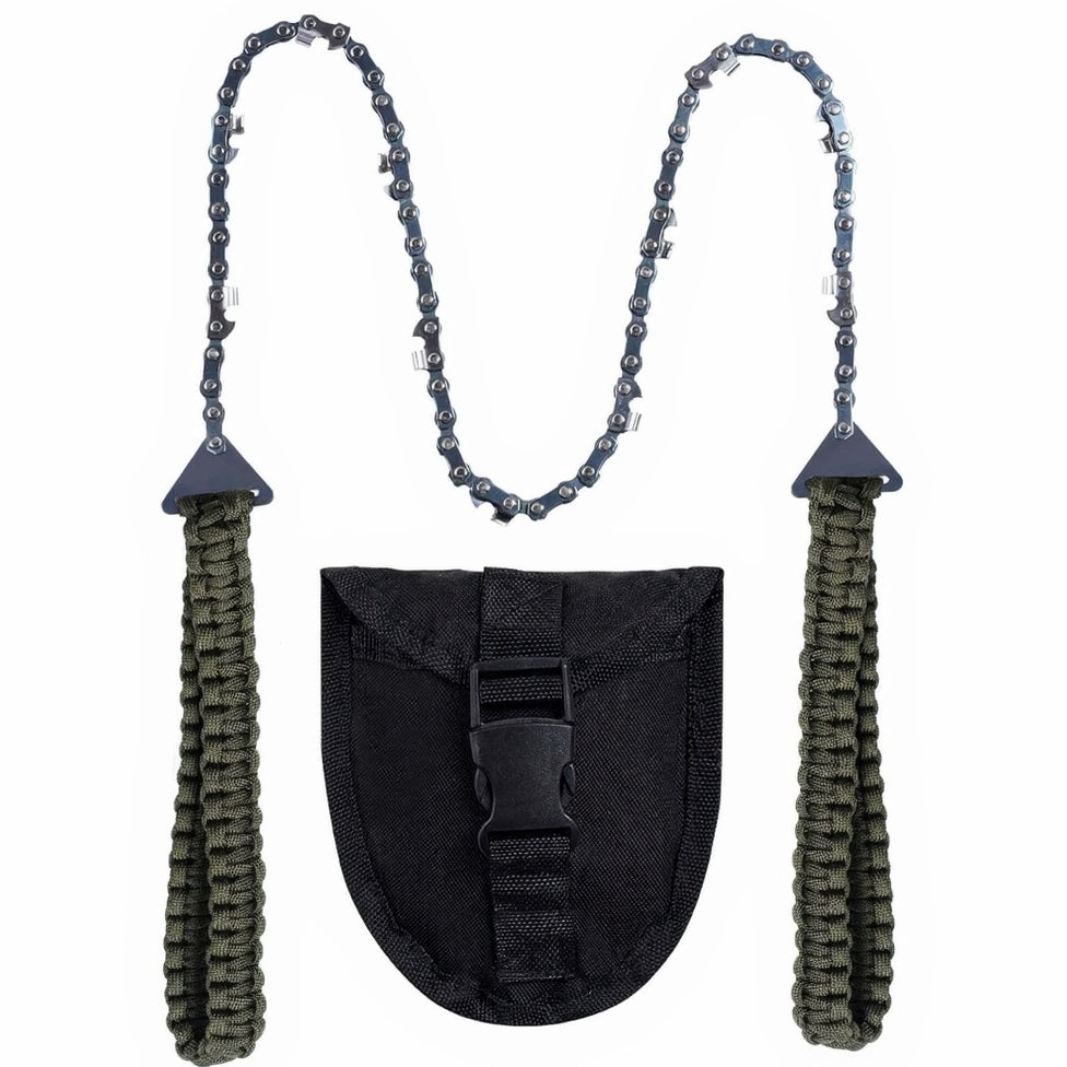 Pocket Chainsaw with Paracord Handle
