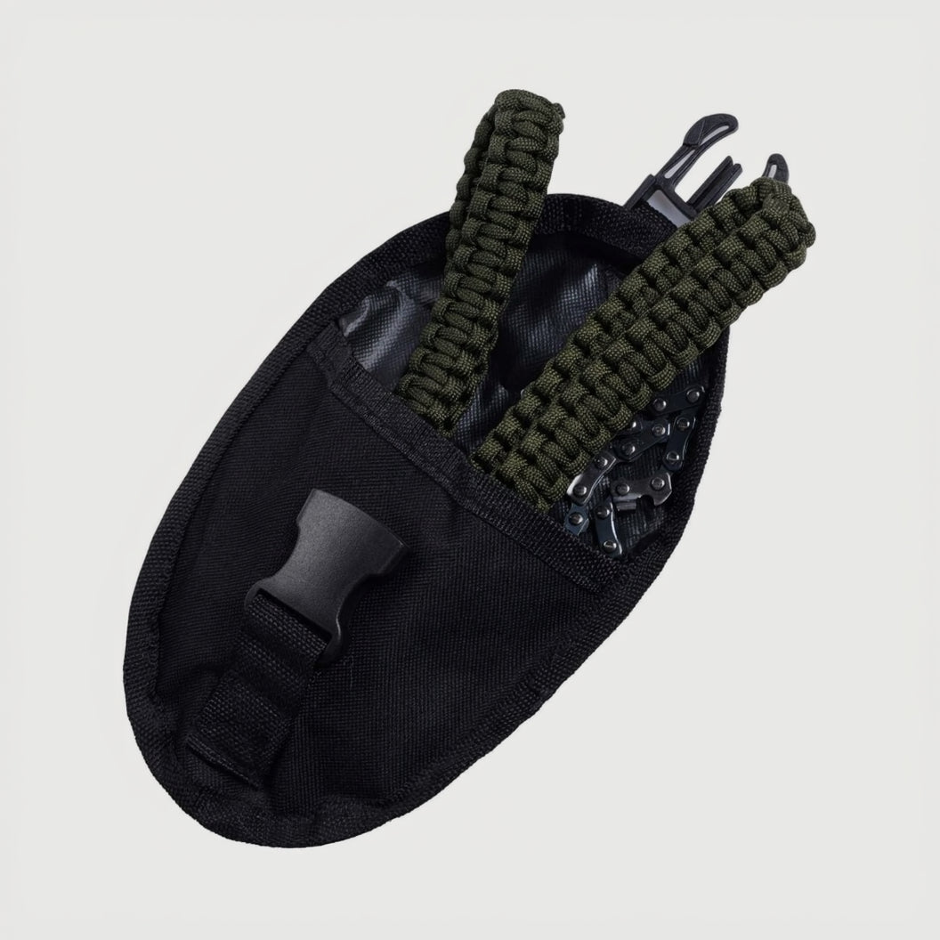 Pocket Chainsaw with Paracord Handle