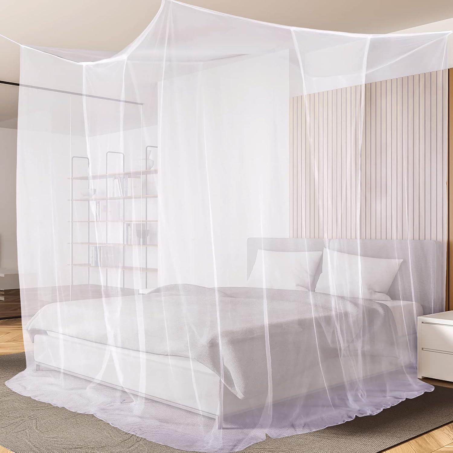 Aoresac 4 Corners All-Natural Mosquito Net Black