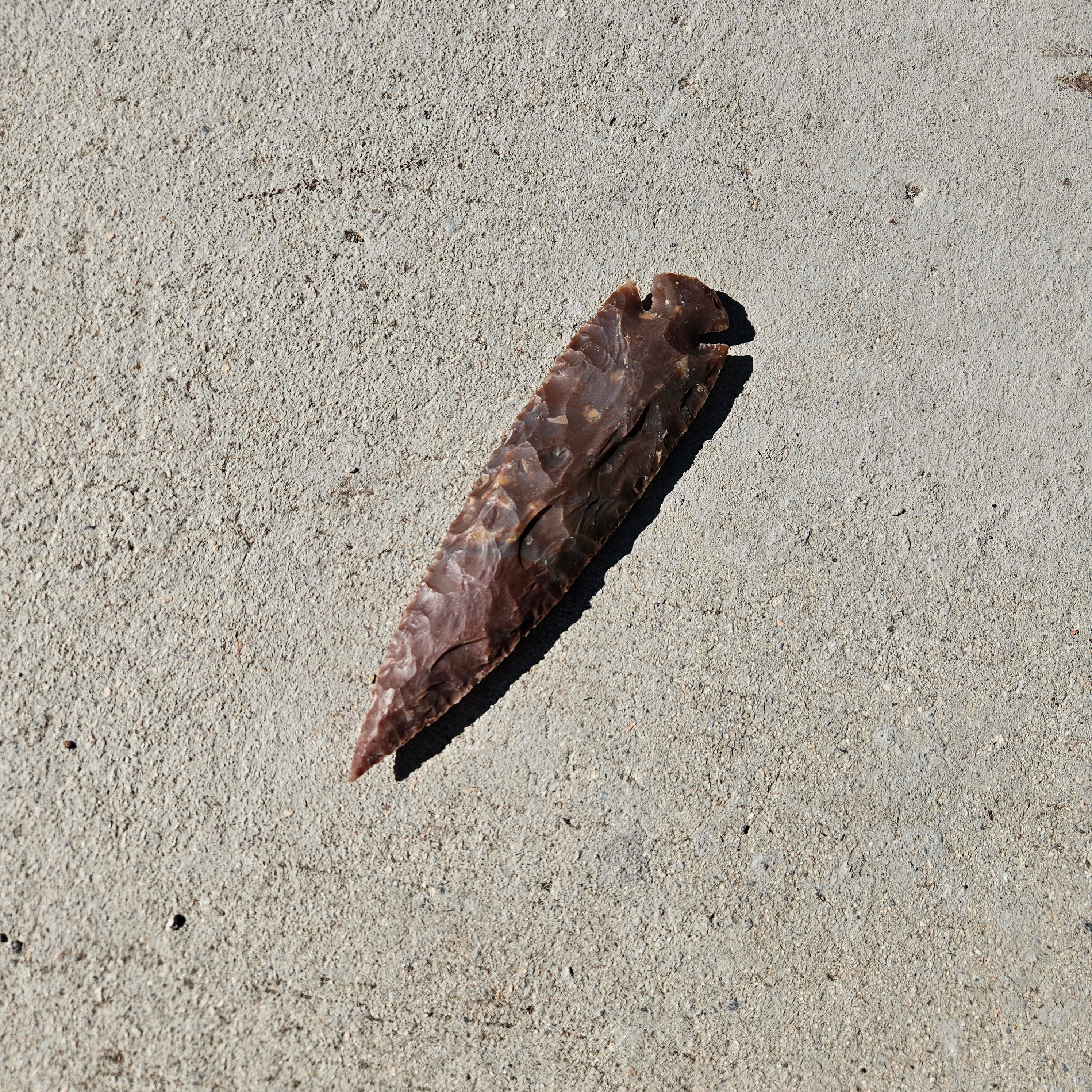 7" Flint Spearhead Arrowhead