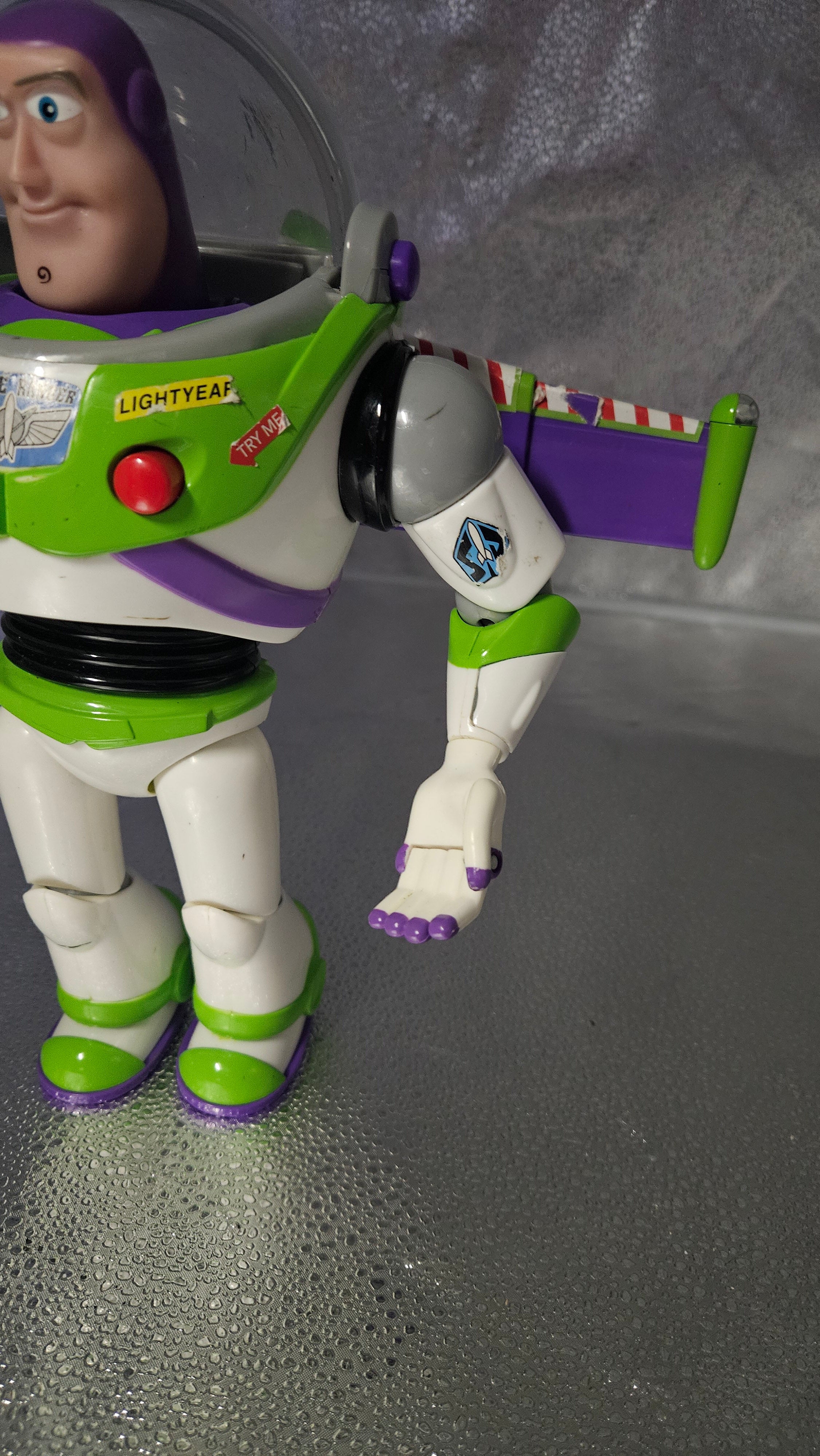 Disney Pixar Toy Story Buzz Lightyear 12" Talking Action Figure w/ 2012 Barrel of Monkeys