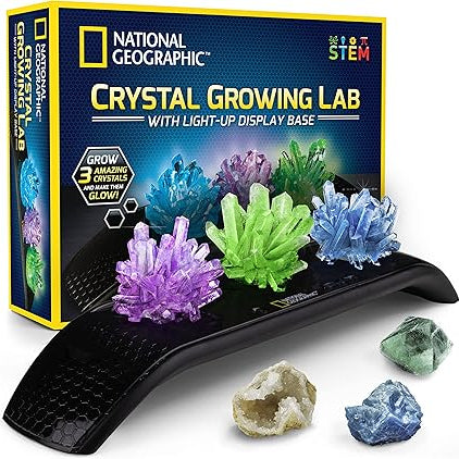 National Geographic Crystal Growing Lab with Light Up Display Base