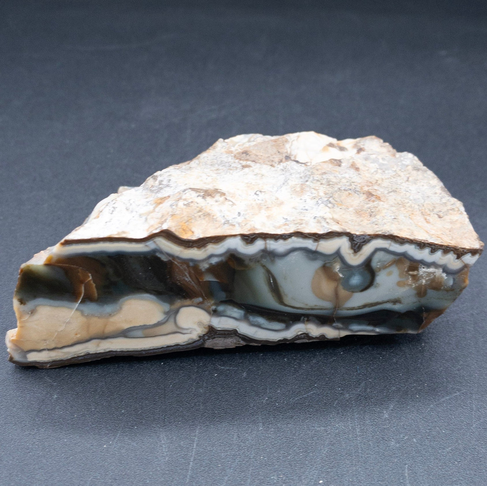 Stunning Gemstone Tahoma Agate Geode