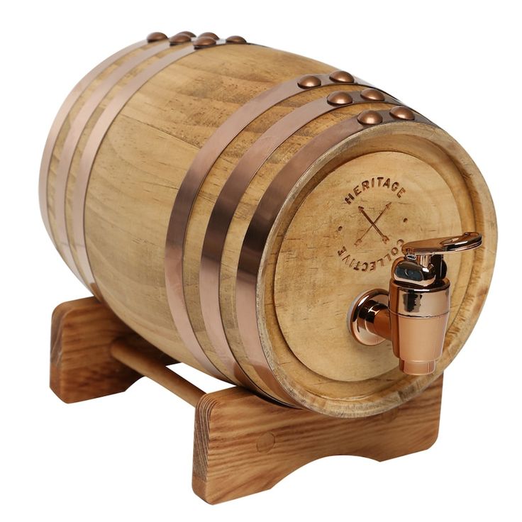 Hammer & Axe Wood Whiskey Barrel