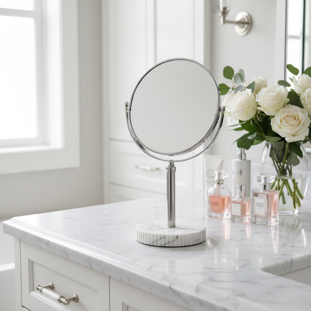 Halston Home Marble Vanity Mirror