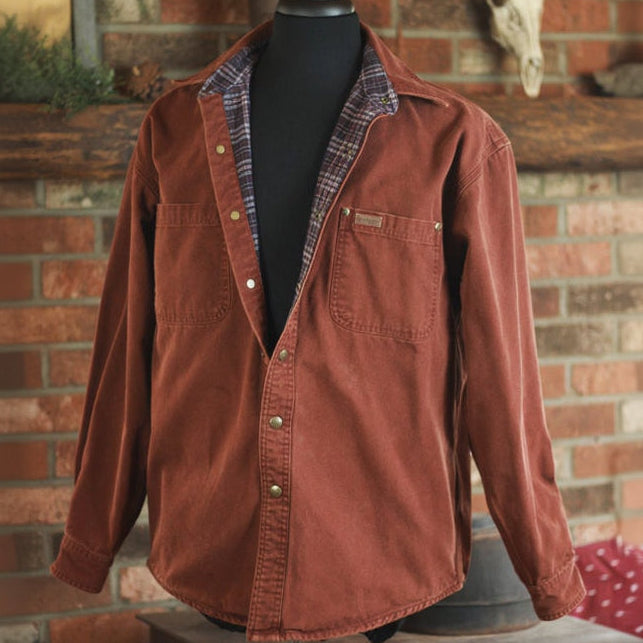 Carhartt Maroon Flannel Lined Jacket