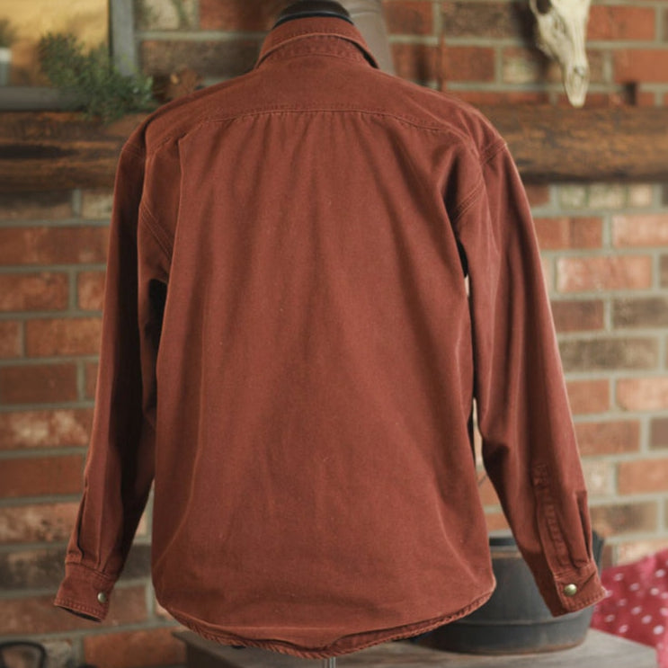 Carhartt Maroon Flannel Lined Jacket