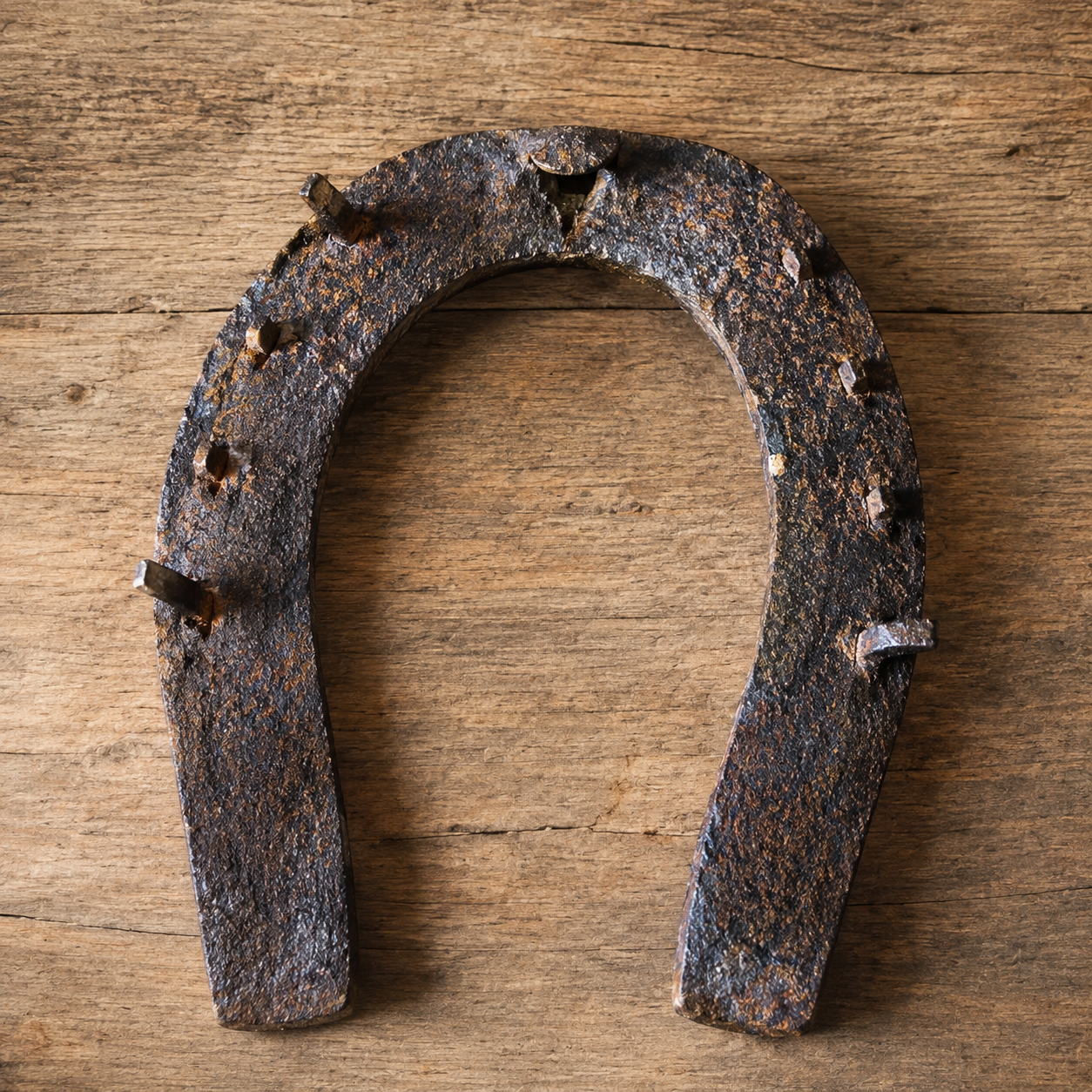 Antique Horseshoe with Original Nails