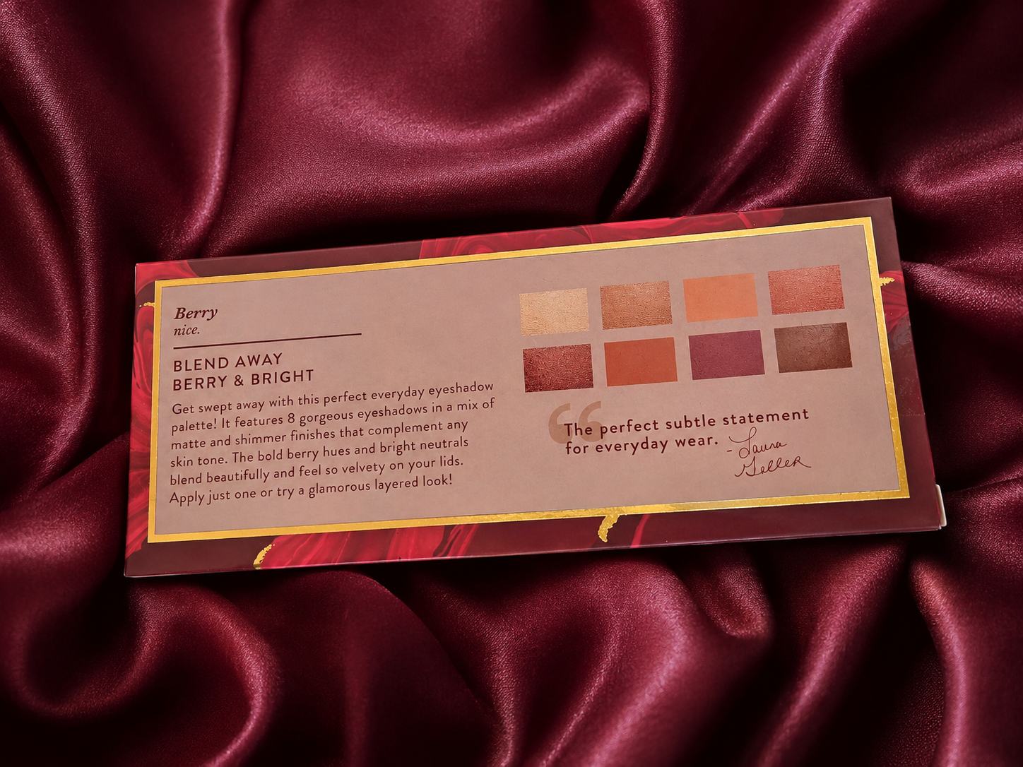 Laura Geller Blend Away Berry & Bright 8 Multi-Finish Eyeshadow Palette