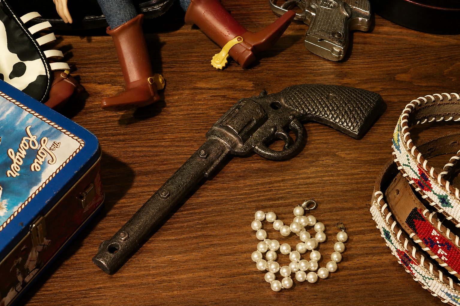 Die Cast Metal Western Display Pistol Gun