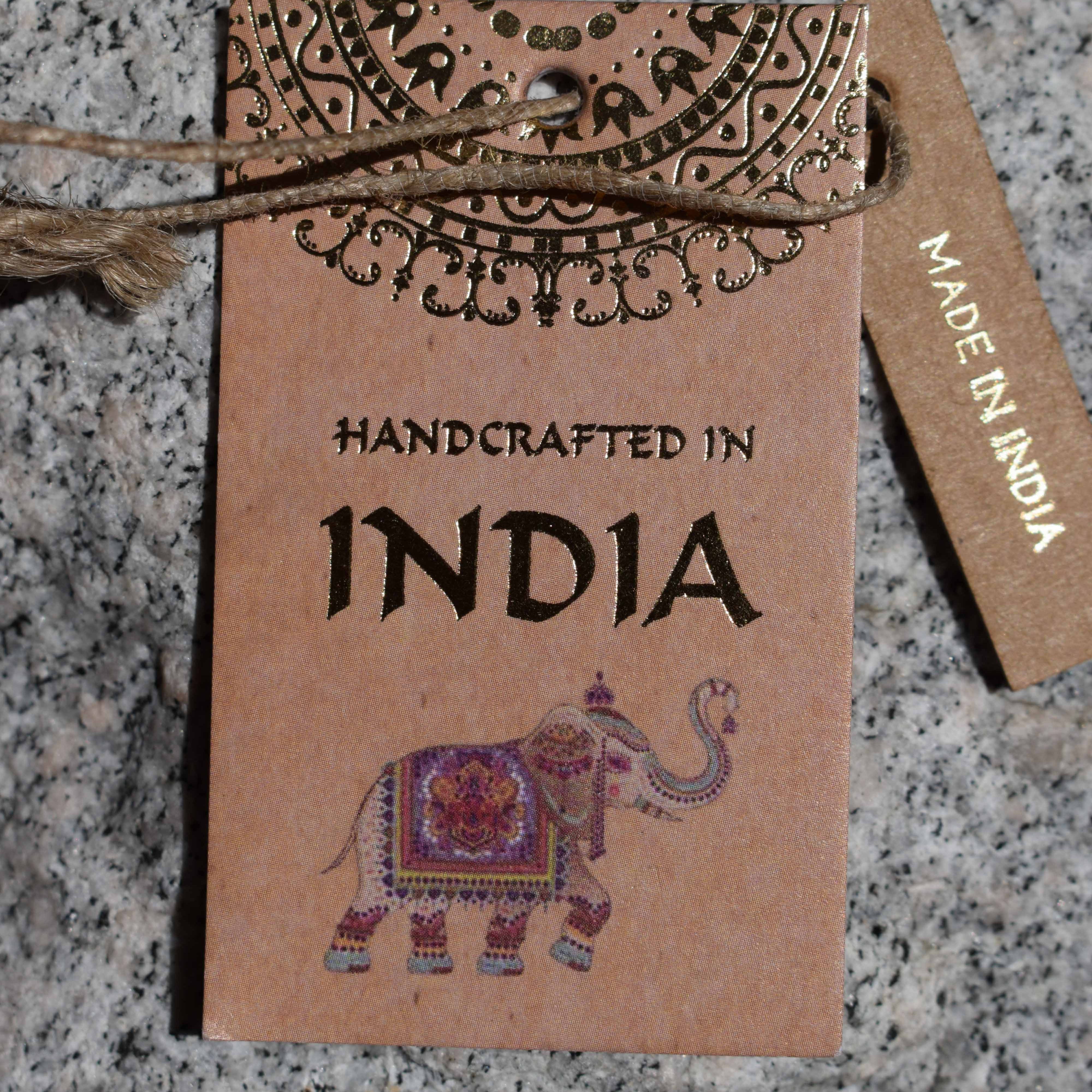 Handcrafted in India Brass Gold Colored Vase