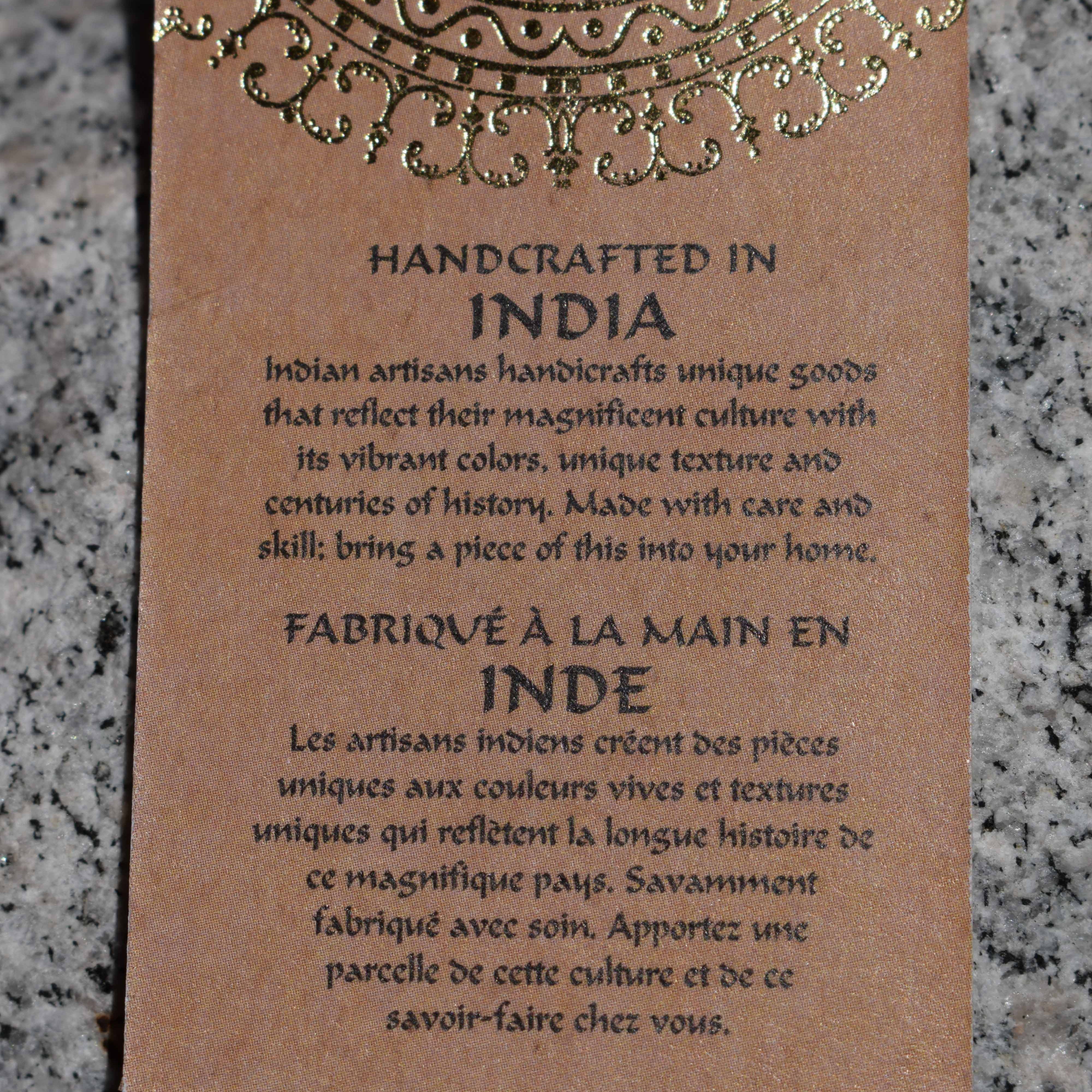 Handcrafted in India Brass Gold Colored Vase