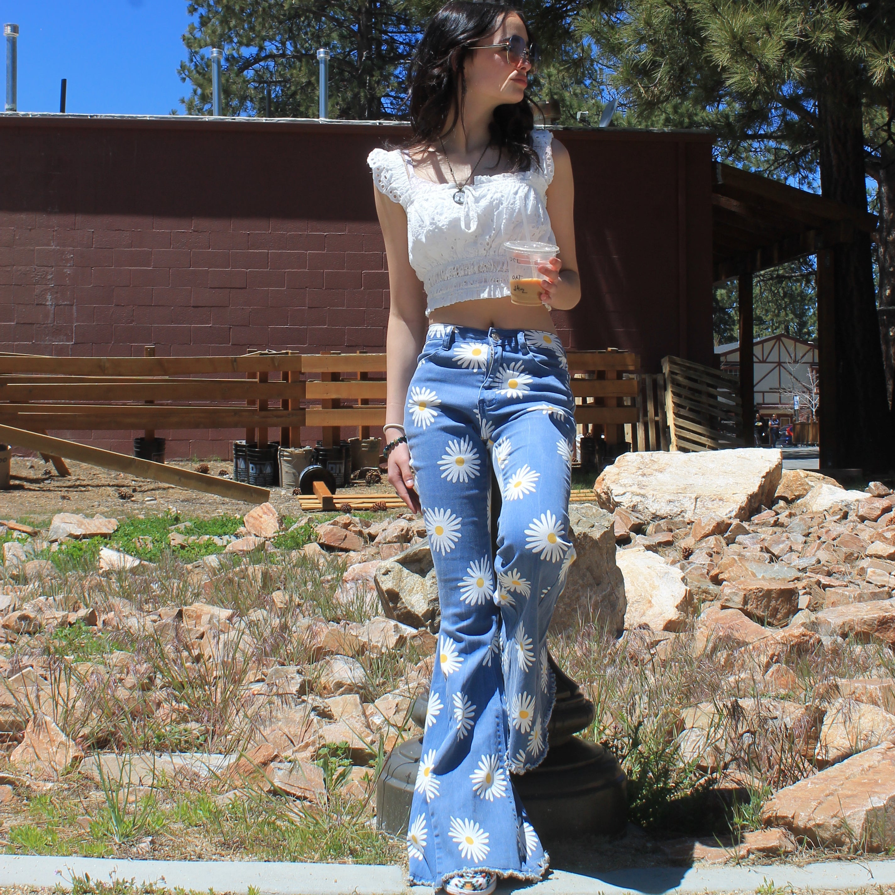 Altar'd State Daisy Bell Bottom Jeans