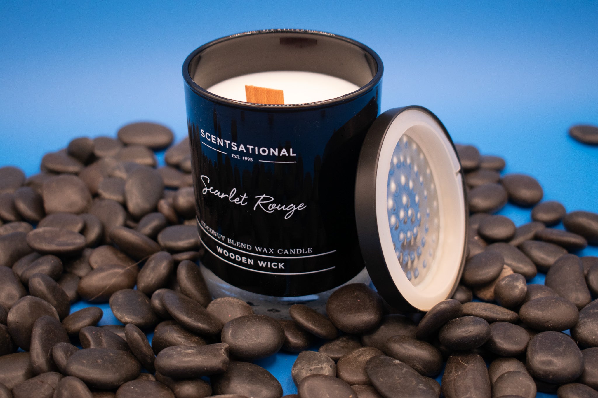 Scarlet Rouge Coconut Blend Wax & Wooden Wick Candle