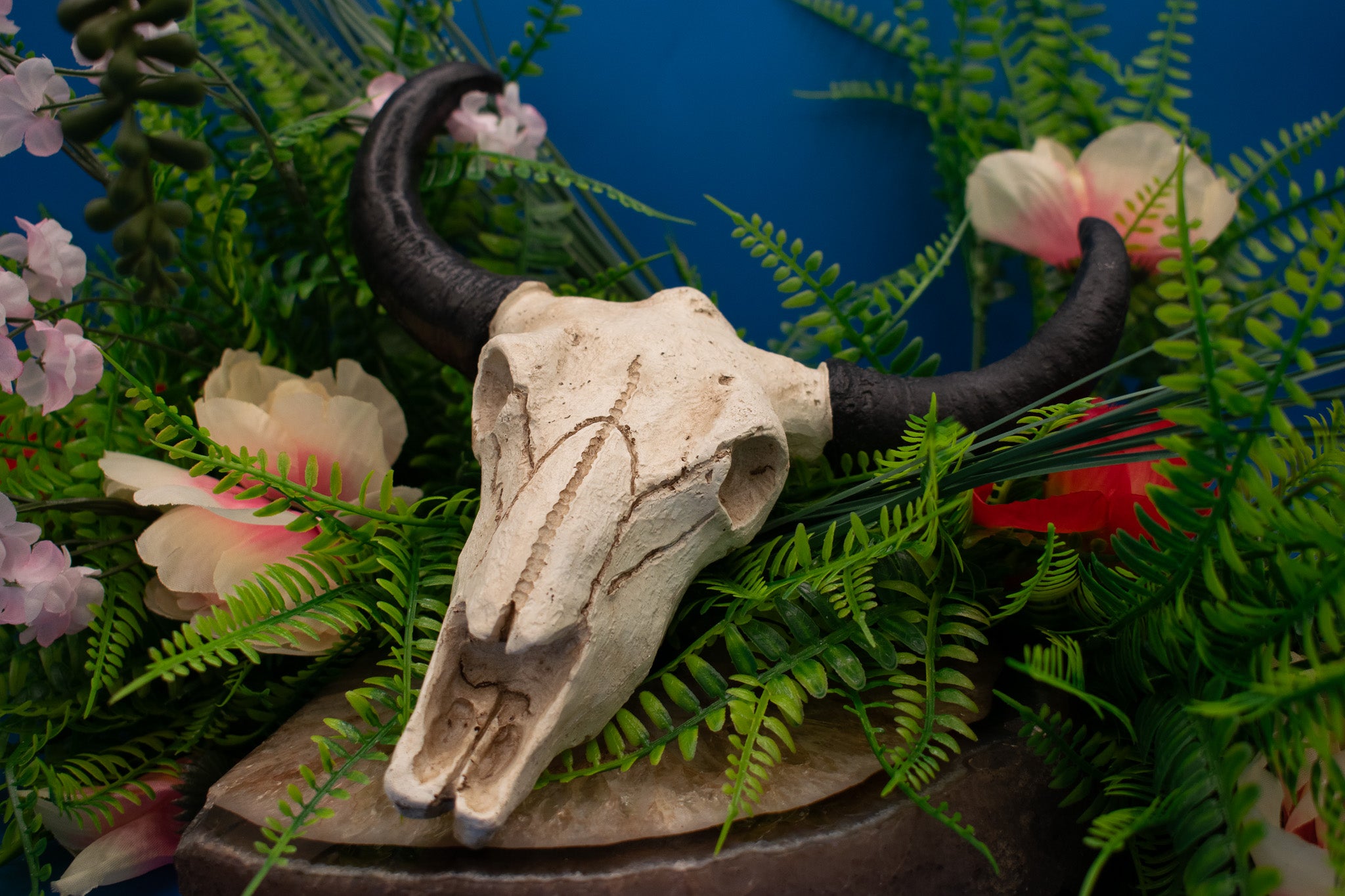 Cow Skull Head Wall Art Sculpture Decoration
