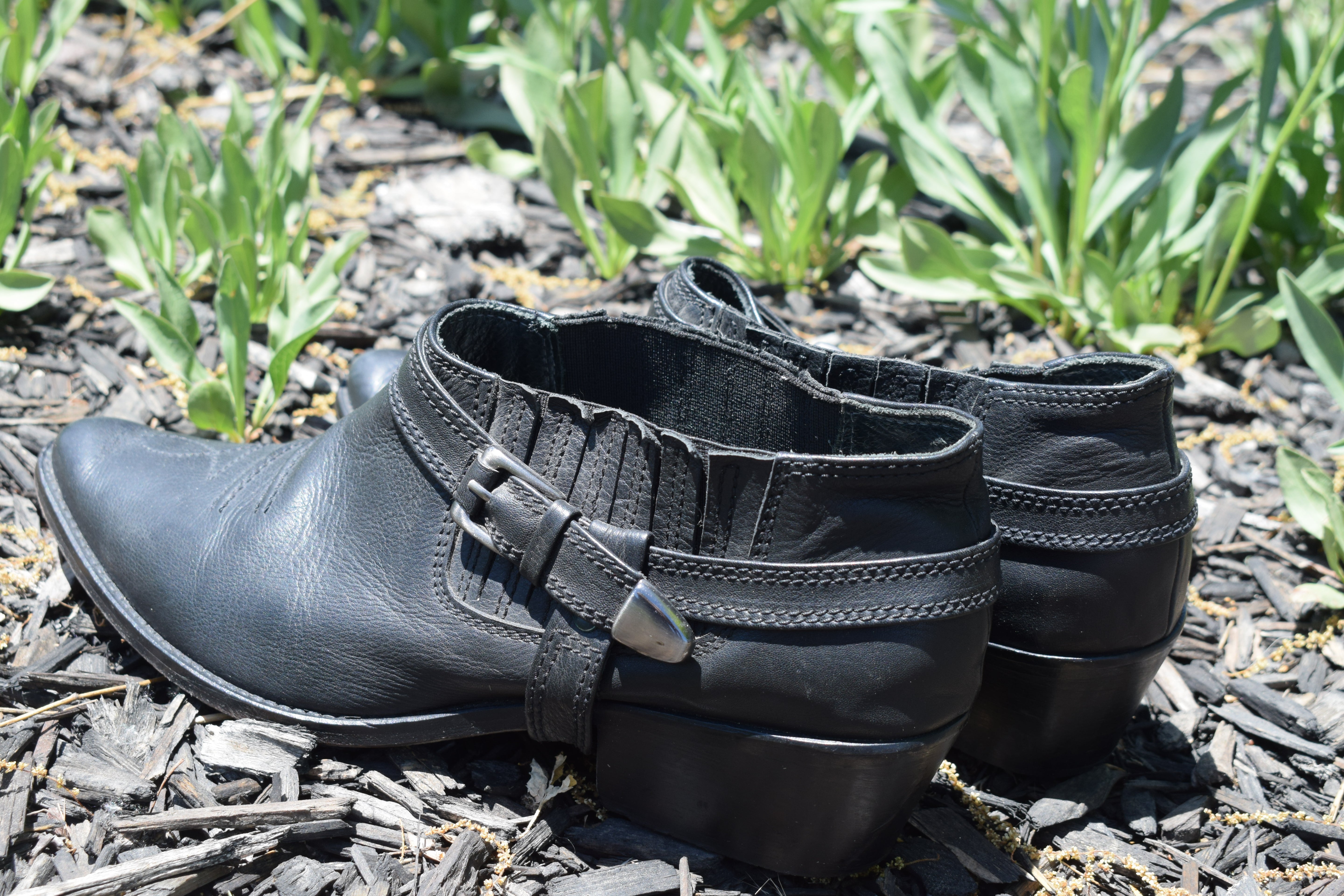 E-Troupe London Black Leather Ankle Booties – Made in Portugal Genuine Leather Size 40 (US 9–9.5)