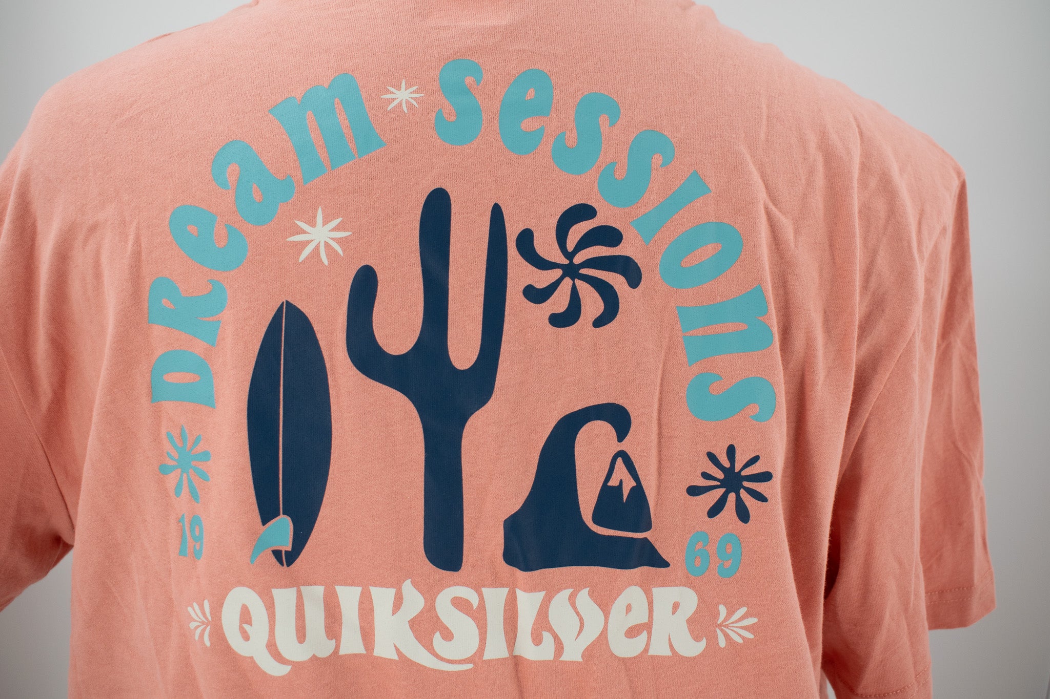 Quiksilver Bubble Gum Pink colored T-shirt