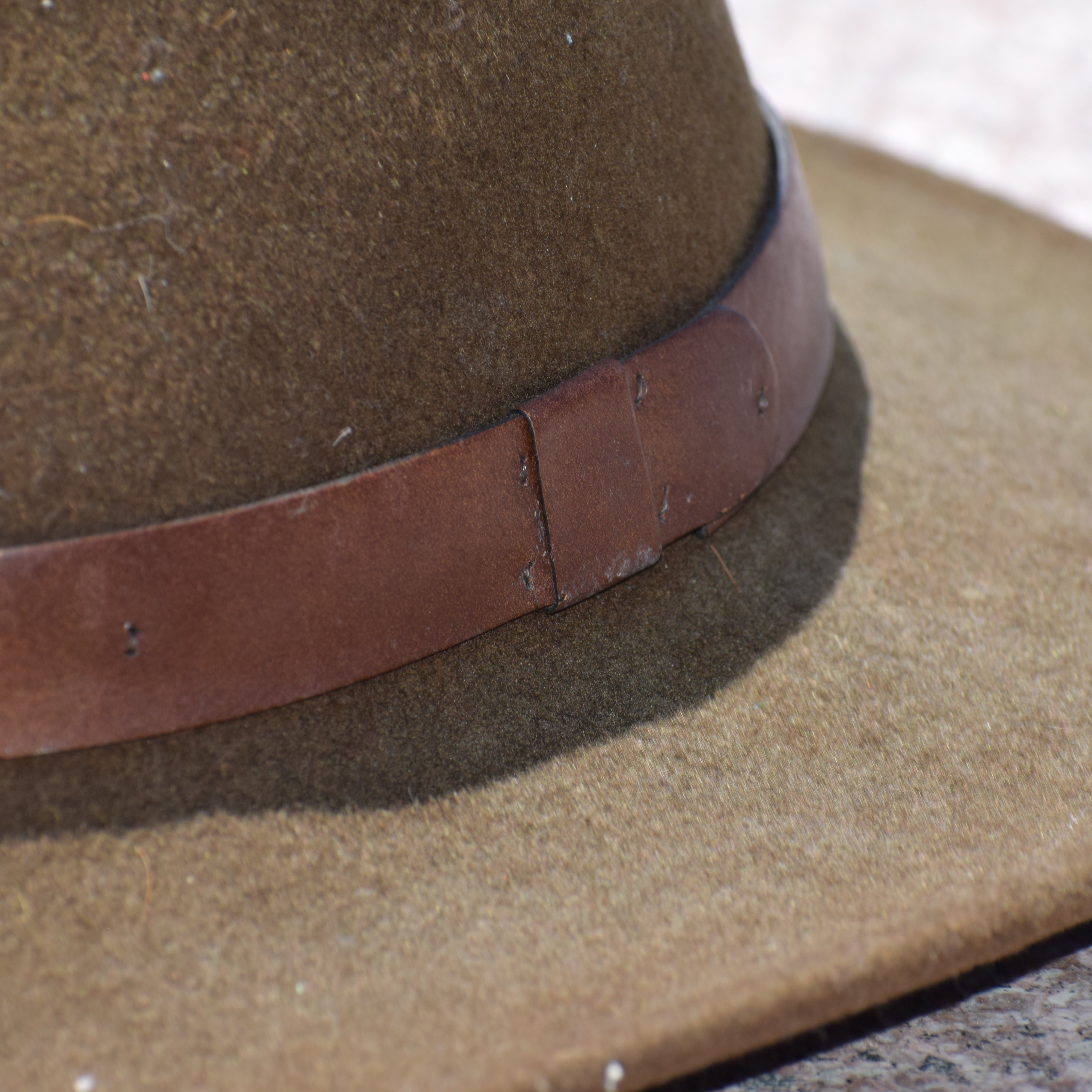 Pendleton Brown Wool Wide Brim Fedora Western Country