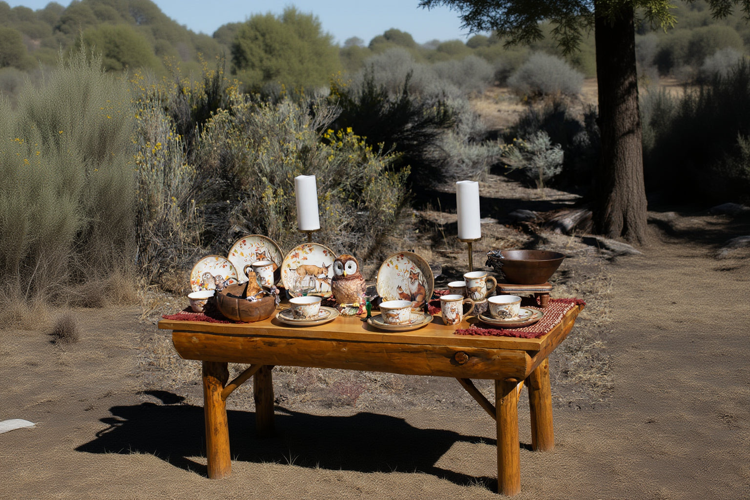 Certified International Pine Forest Animal 16 Piece Dinnerware Set, Service for 4