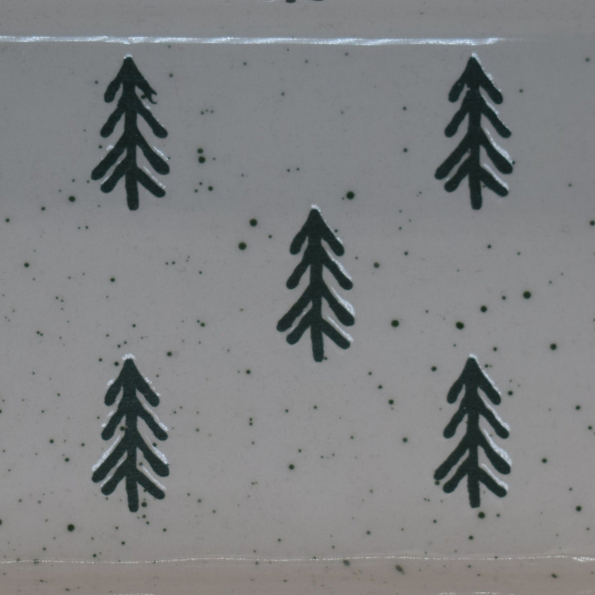 Snowy Day Ceramic Bread Loaf Dish