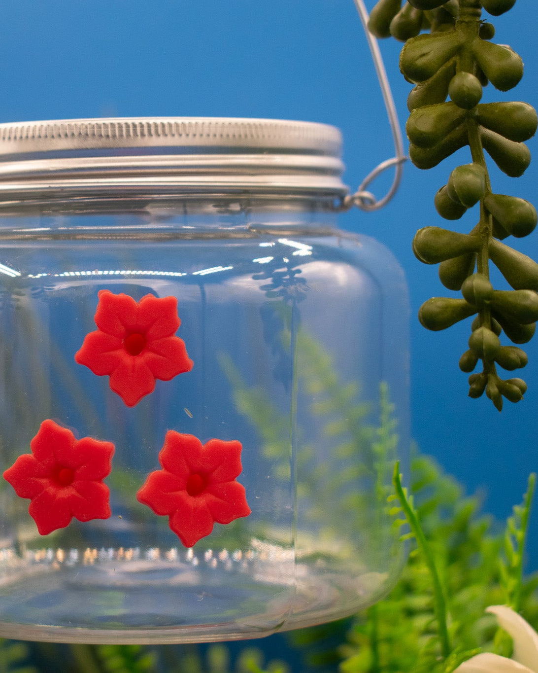Plastic Jar Hummingbird Feeder