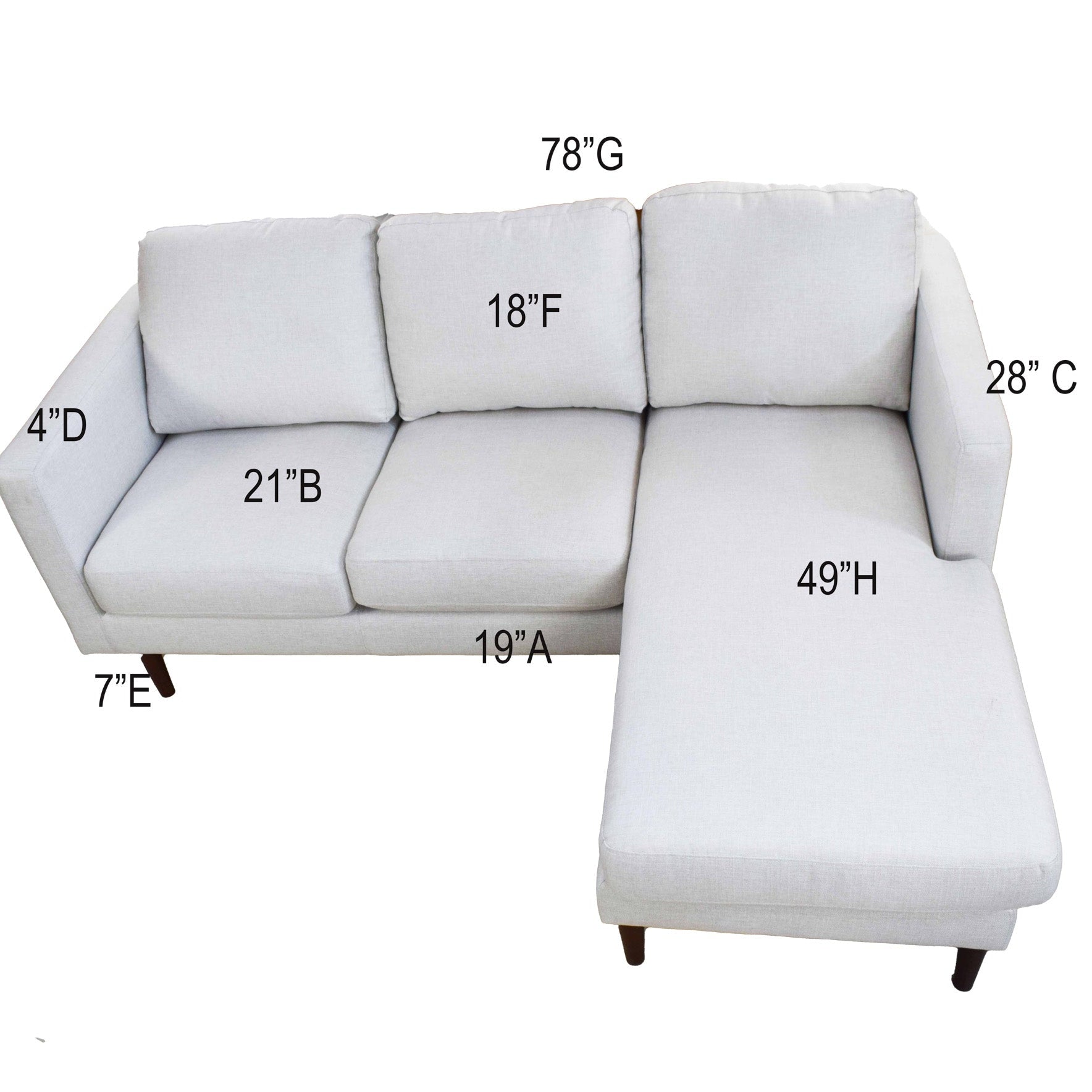 Beautiful Soft Cream White Couch with detachable Ottoman