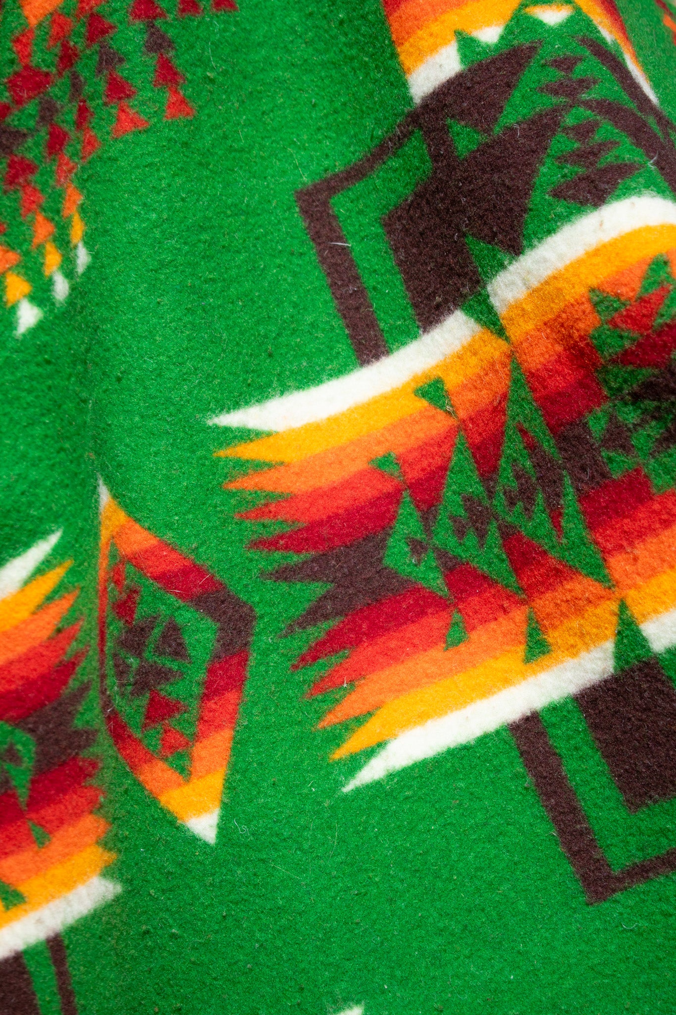 Vintage Beaver State Chief Joseph Green Pendleton Navajo Native American Wool Blanket 74 x 58