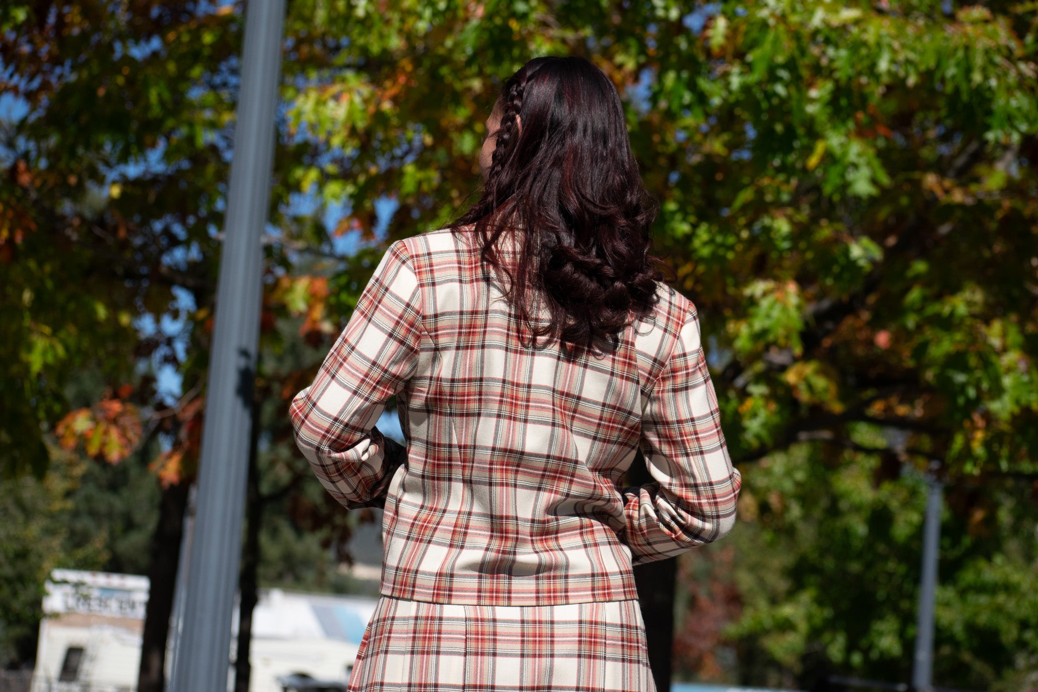Vintage Pendleton Wool Suit Set Plaid Jacket Size 10 Petite Skirt Size 6 Petite Academia