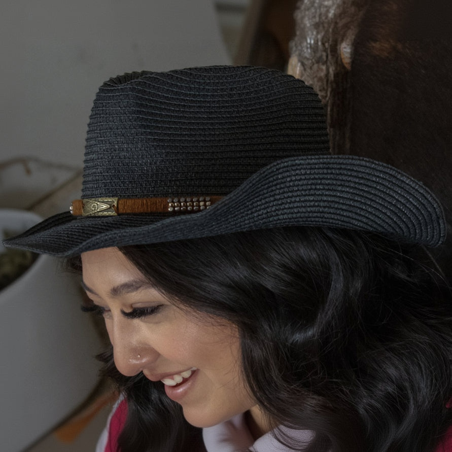 Western Woven 100% Recycled Paper Sun Hat With Strap