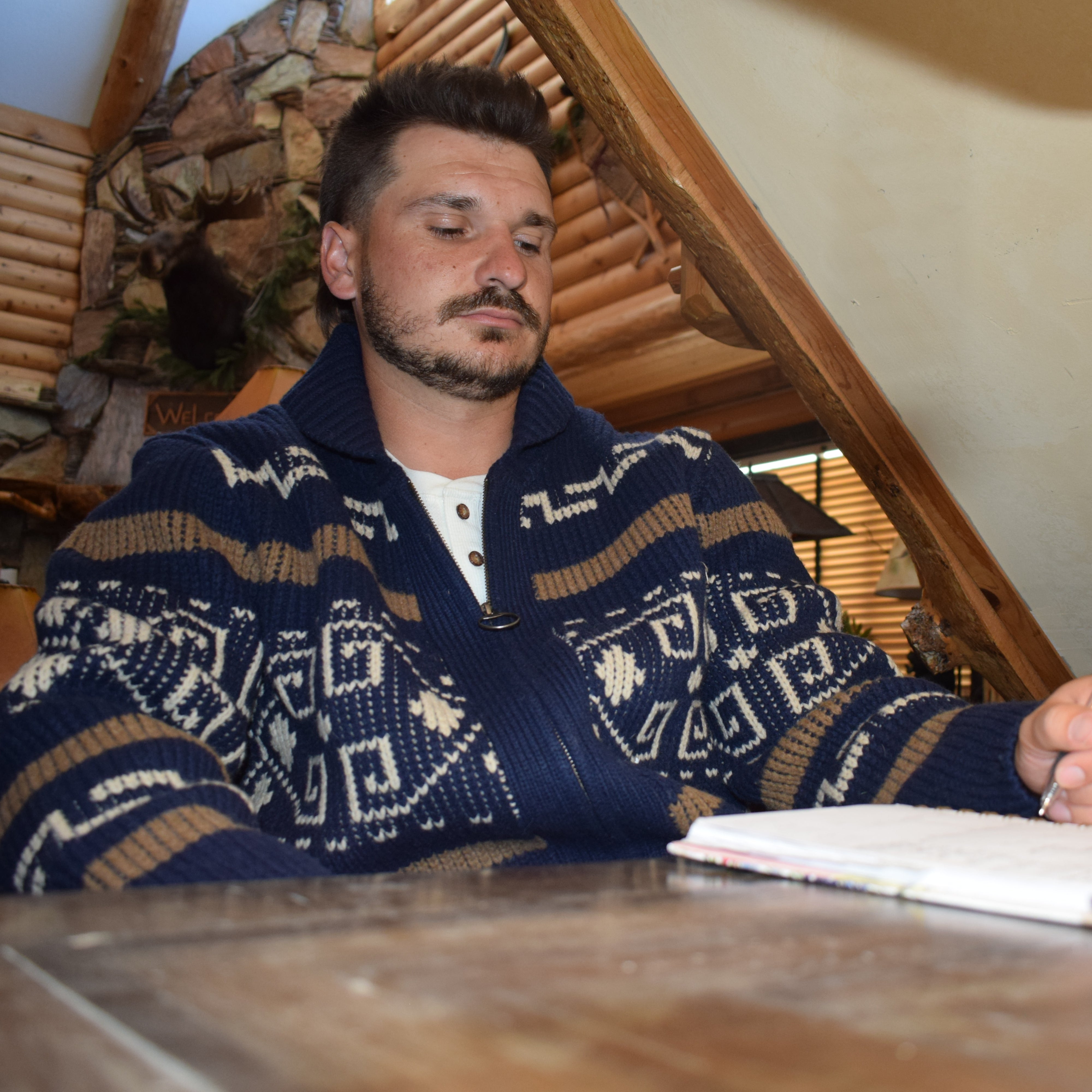 Pendelton Original Westerly Navy/ Brown Coat