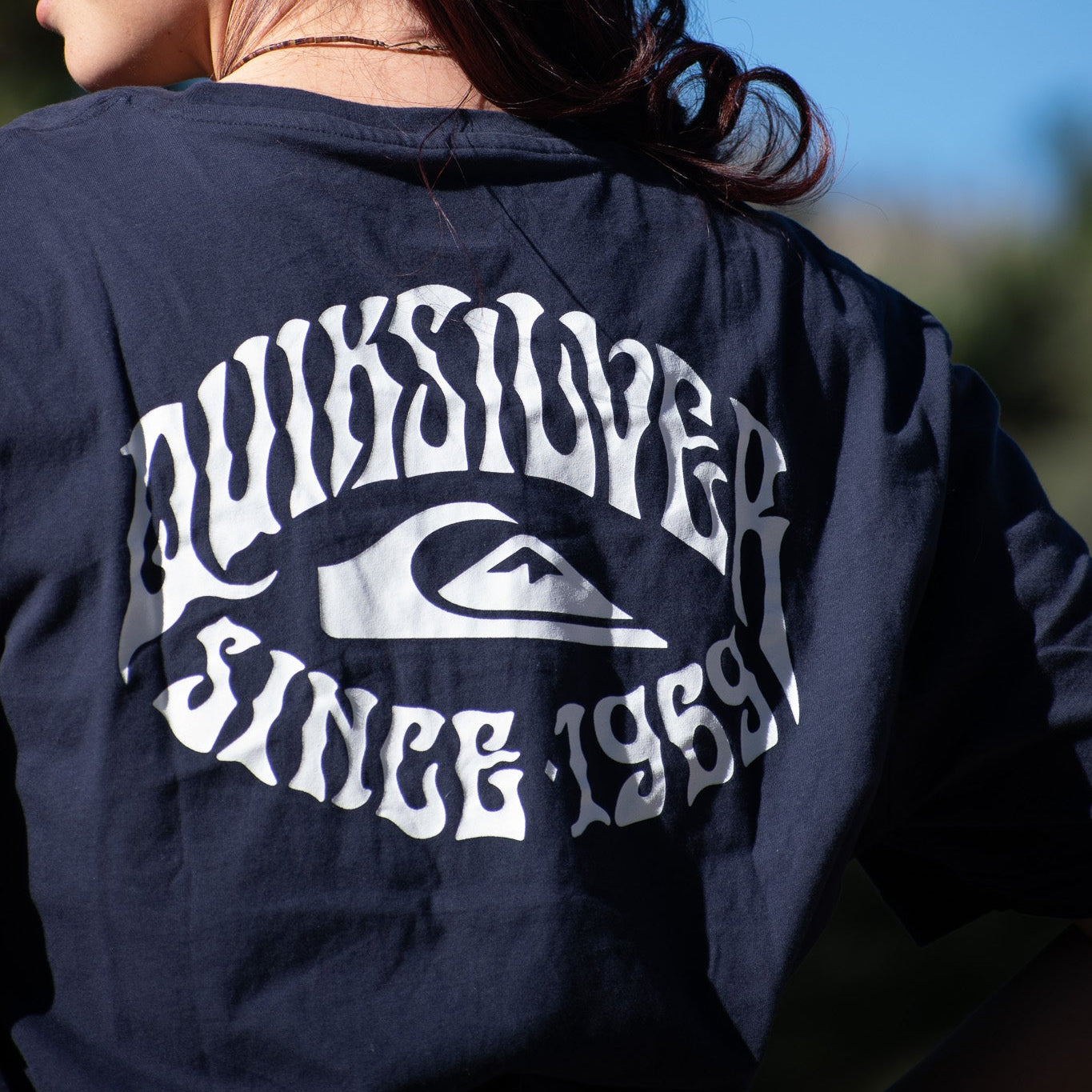QUIKSILVER Rock Mode Graphic Tee Color:Navy