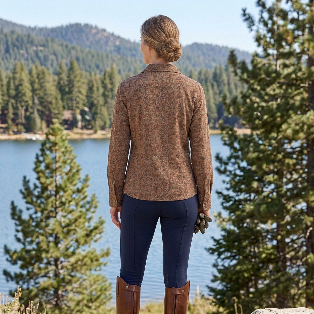 Vintage Paisley Tapestry Jacket Women's Small Brown Boho Lightweight Blazer Unbranded