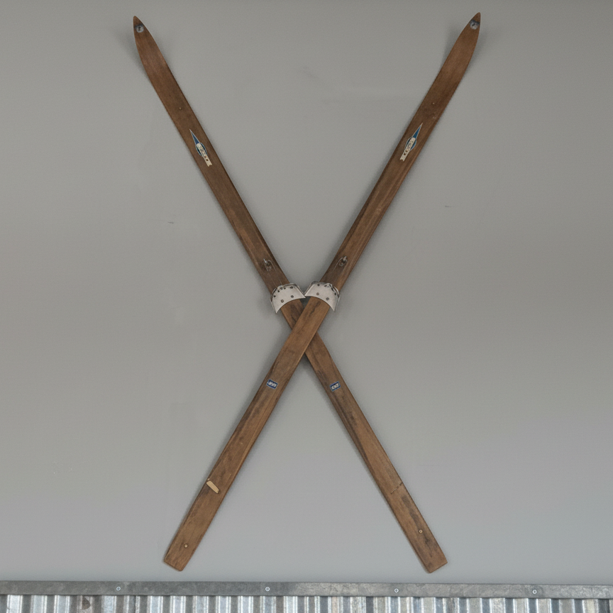 Vintage Retki Wooden Skis