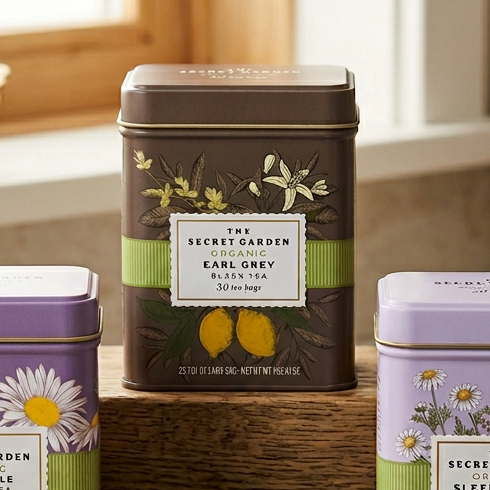 The Secret Garden Herbal Tea Tins