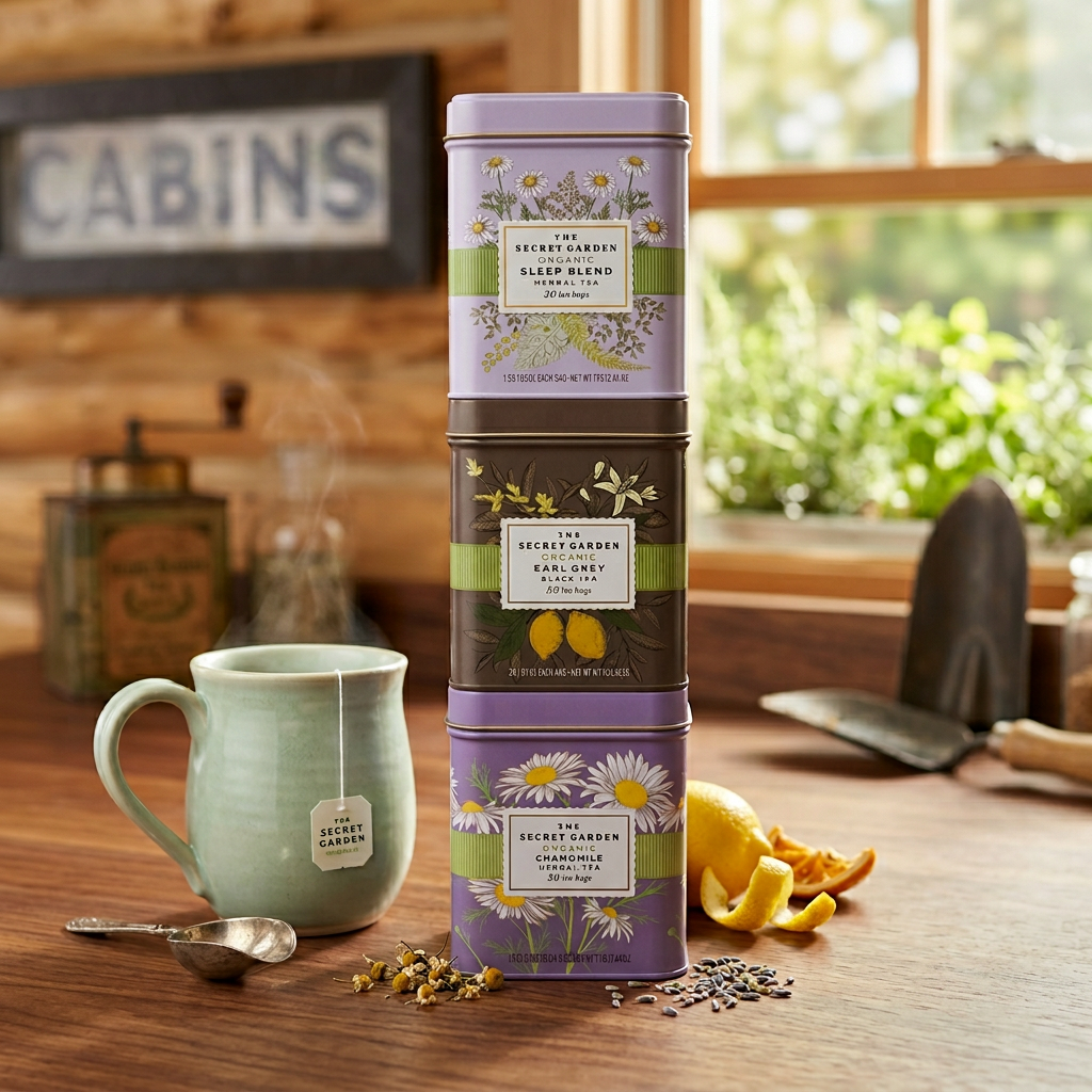 The Secret Garden Herbal Tea Tins
