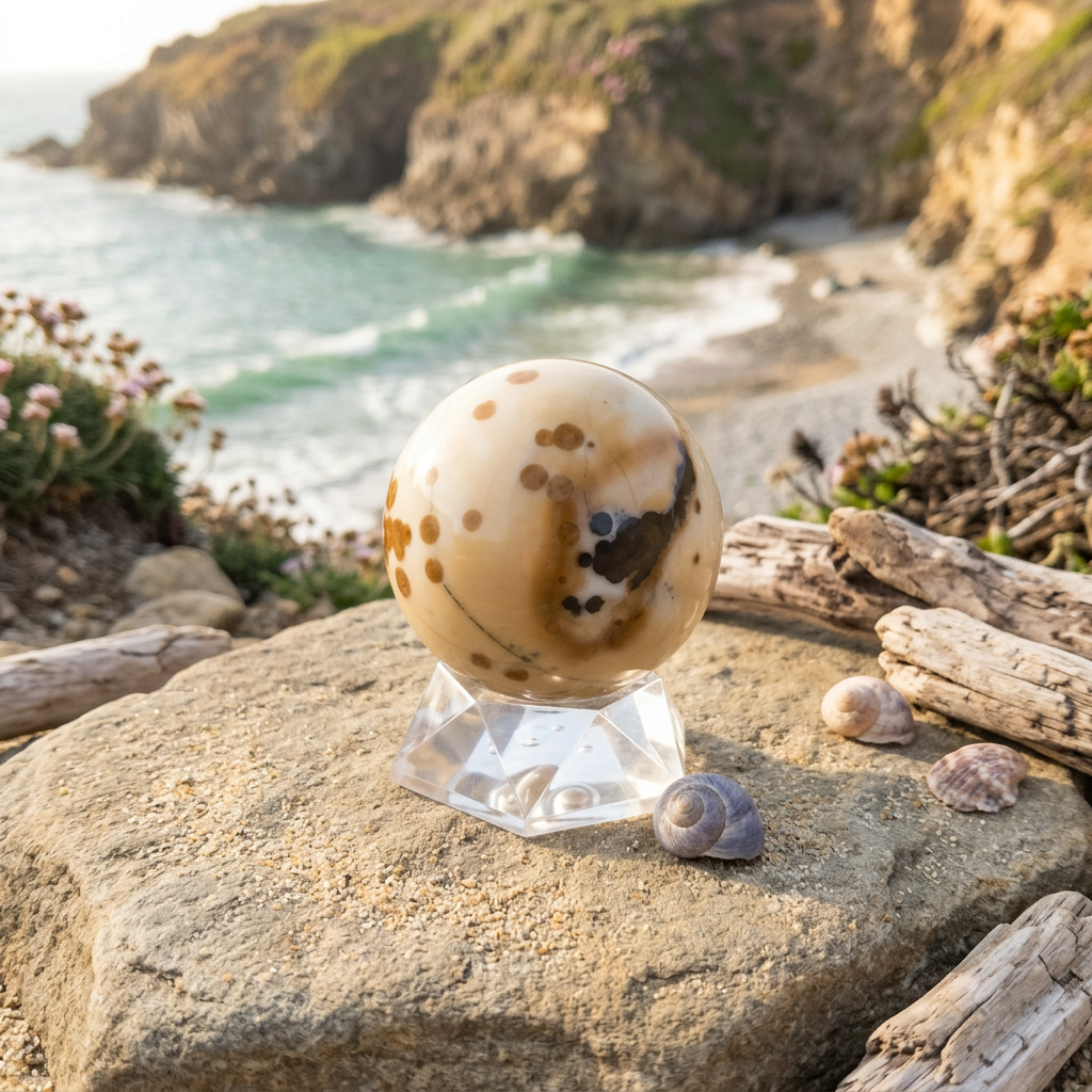 Ocean Jasper Sphere