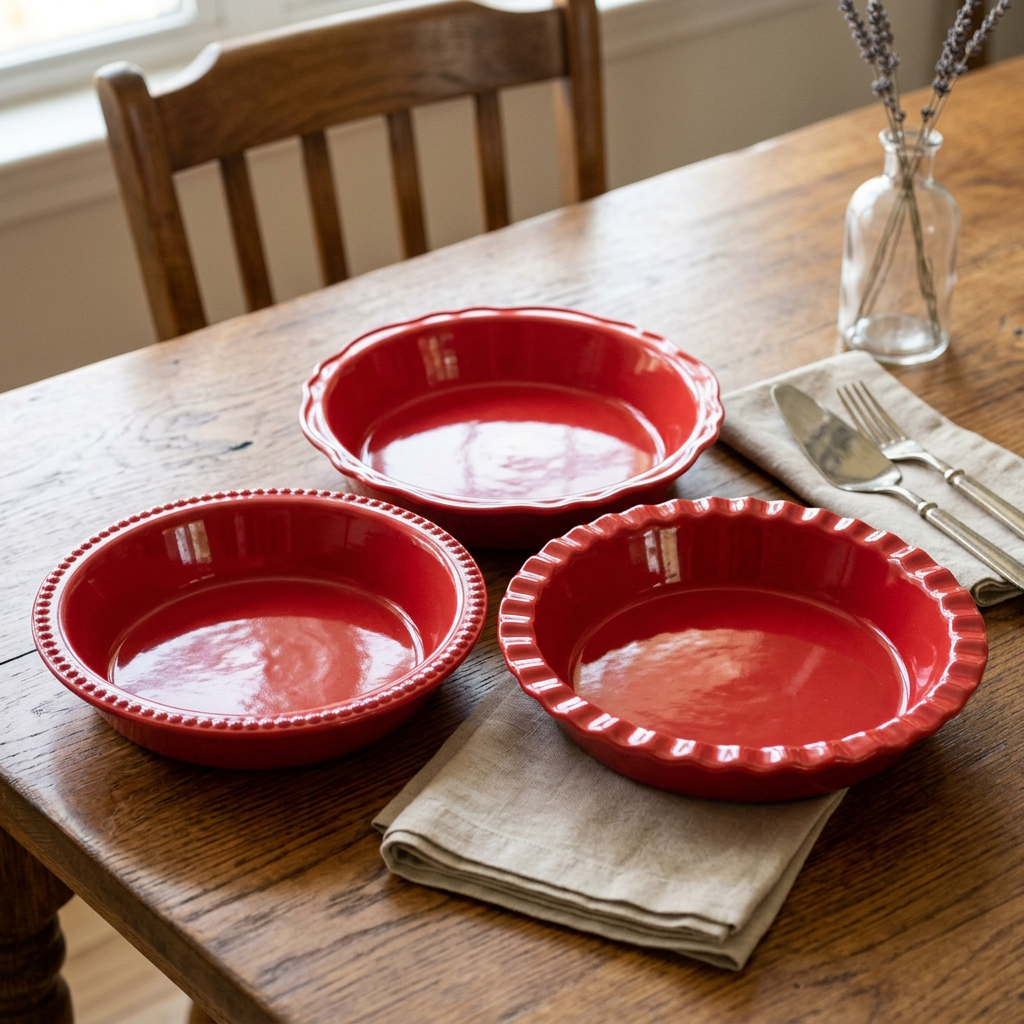 Williams Sonoma Ceramic Pie Dishes 3 Piece Set