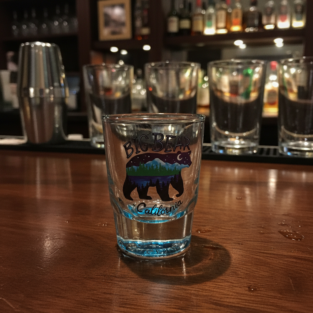 Big Bear California Large 4" Shot Glass