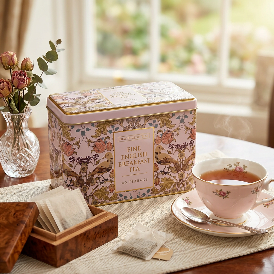 Fine English Breakfast Tea Tin