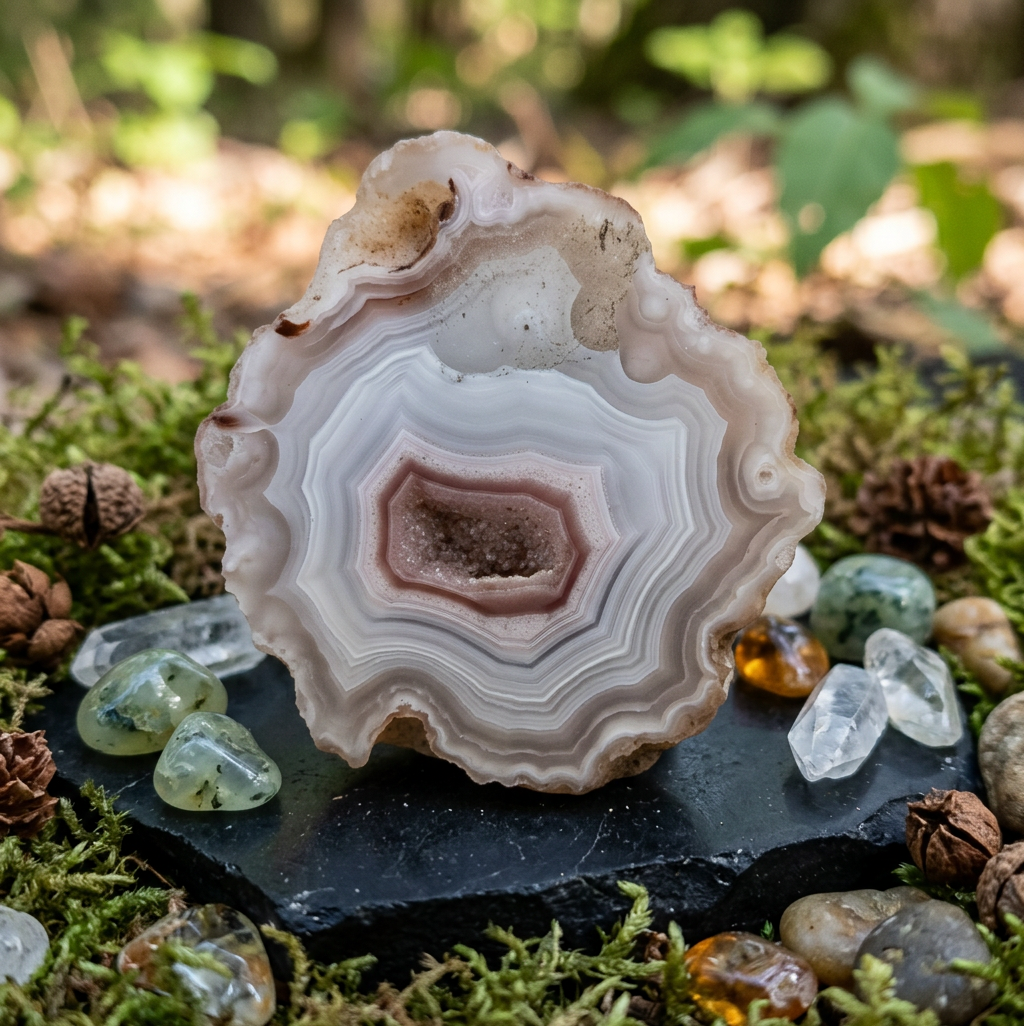 Pink Laguna Agate from Mexico
