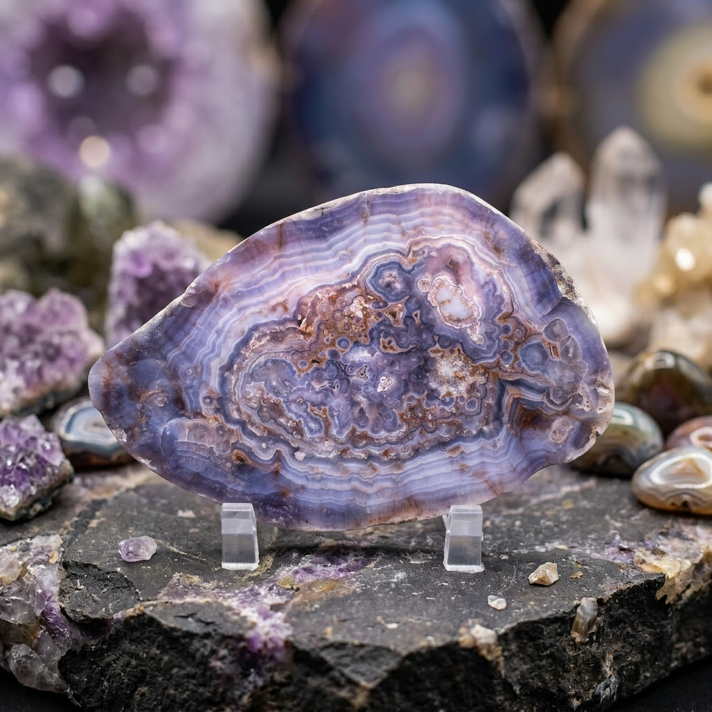 Beautiful Laguna Agate From Sierra Laguna Mountains of Chihuahua, Mexico
