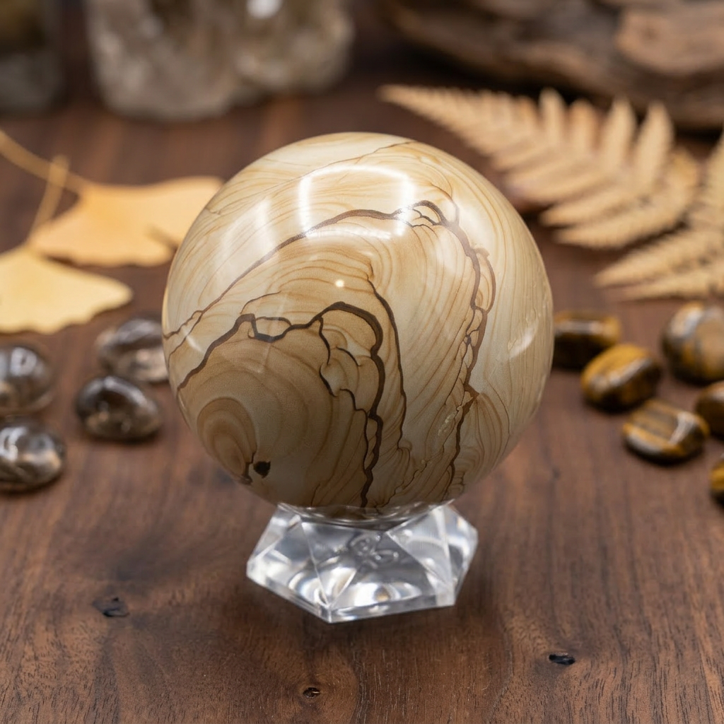 Stunning Polychrome Jasper Sphere