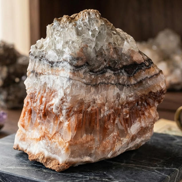 Unique Tri-Color Calcite from Mexico