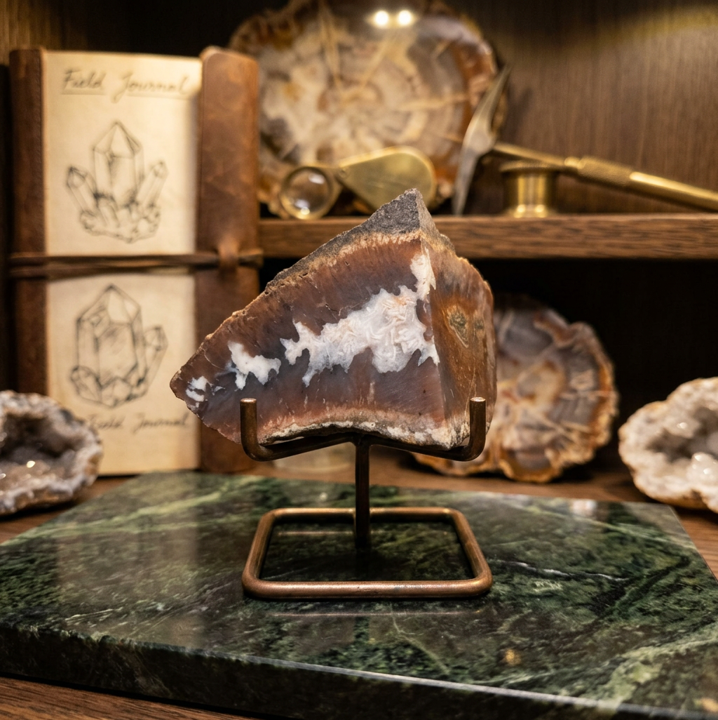 Amazing Plum Agate Geode Stone