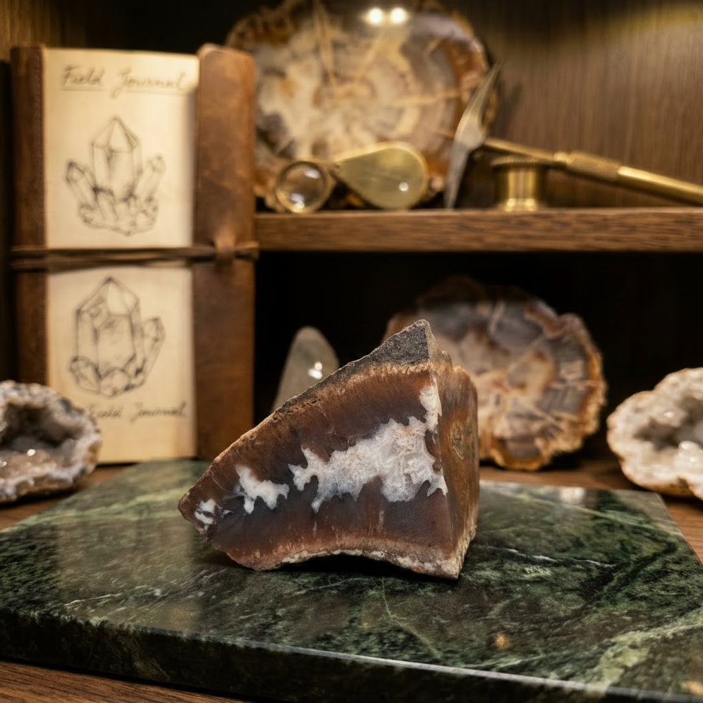 Amazing Plum Agate Geode Stone