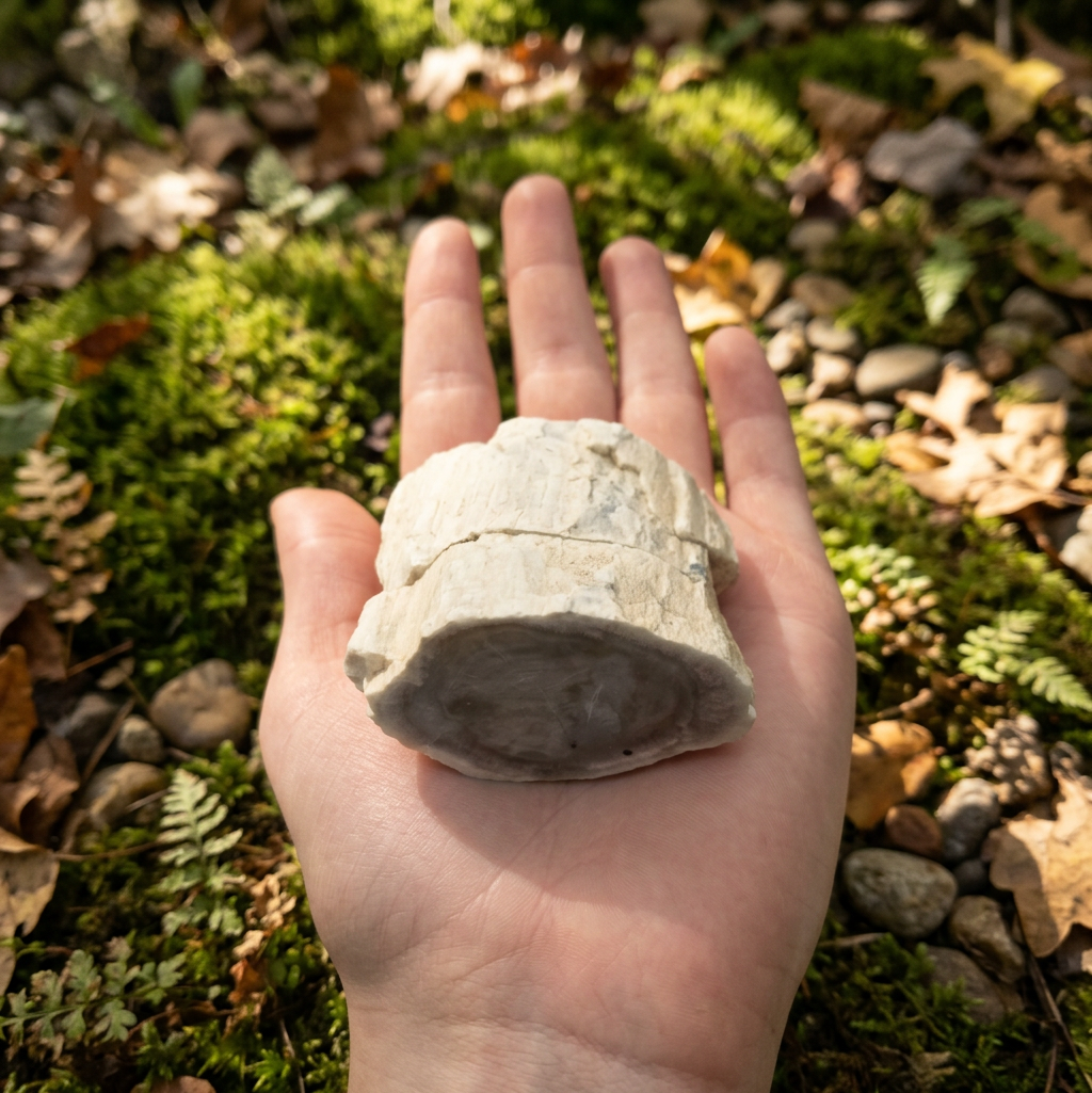 Unique White Petrified Wood Stone from Arizona